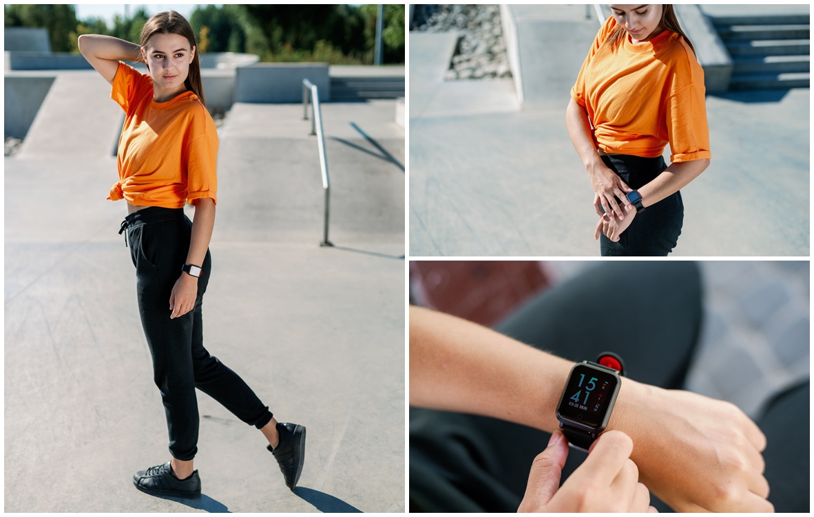 Garett 5903246282108 Męskie Smartwatch Garett Sport 17 Plus czerwony zegarek męski sportowy z tworzywa sztucznego - miniatura 8