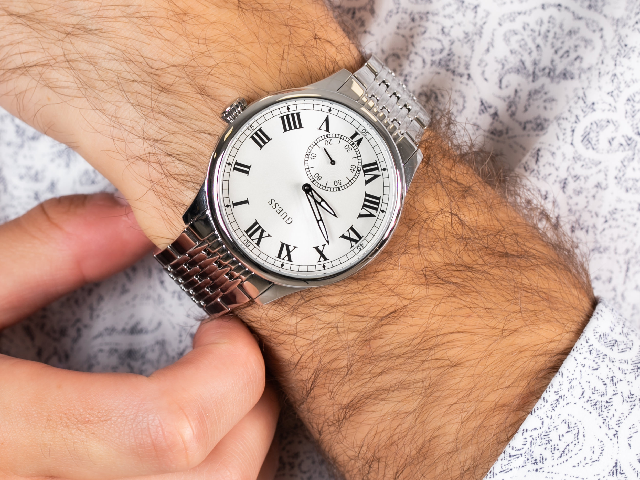 Guess W1078G1 zegarek klasyczny Bransoleta - miniatura 4