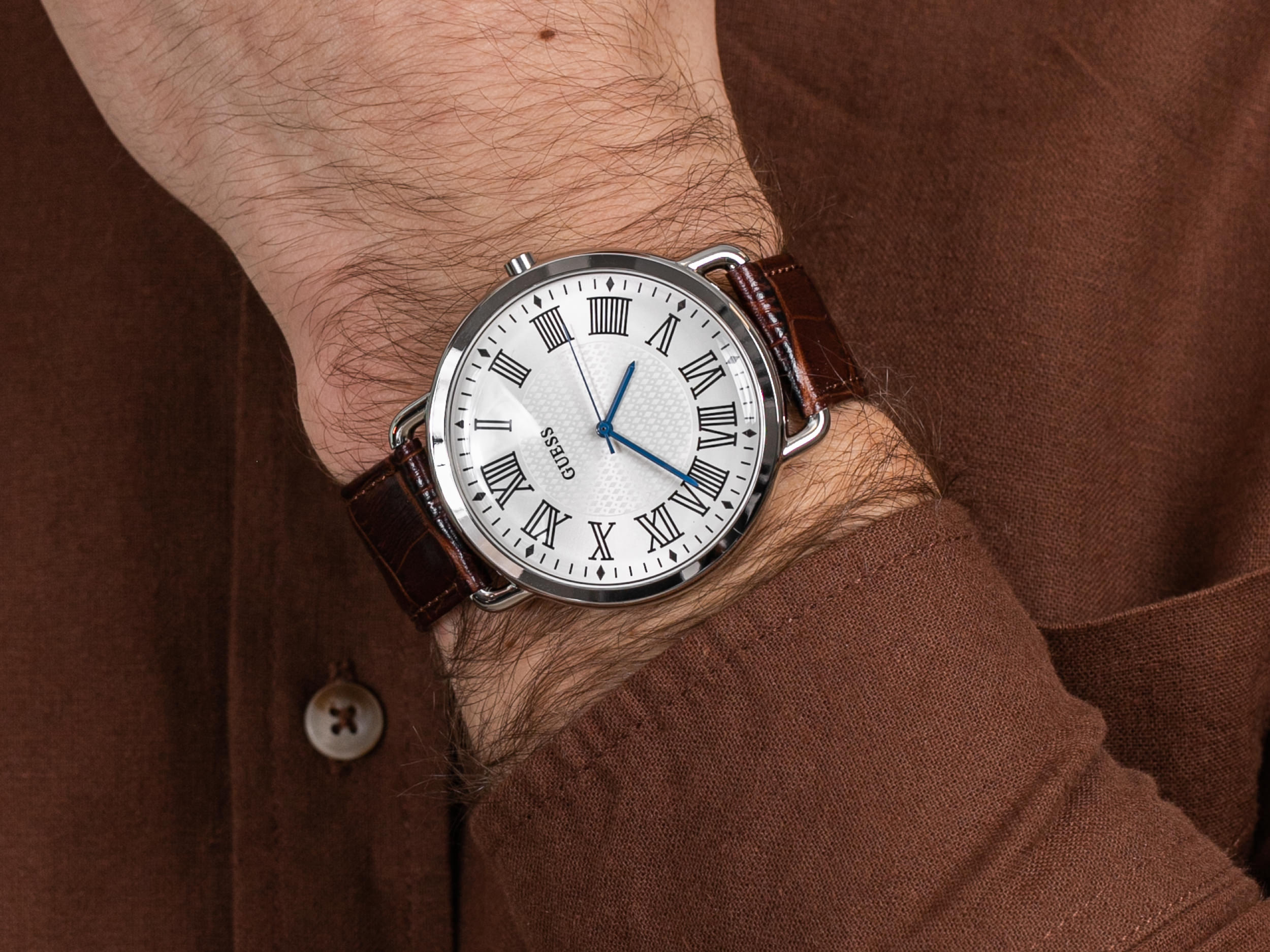 Guess W1164G1 zegarek klasyczny Pasek - miniatura 4