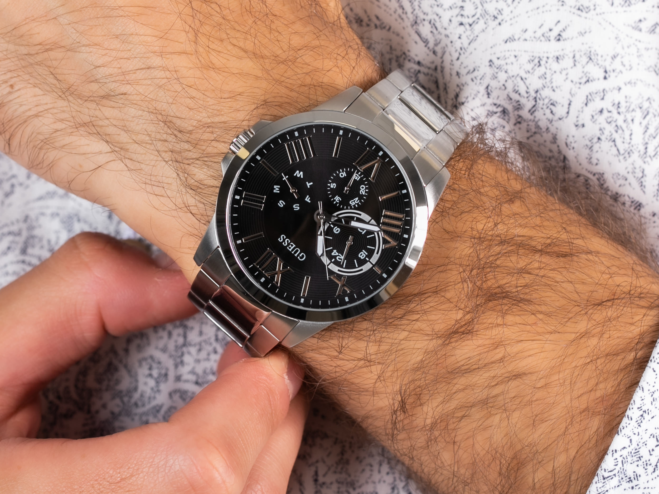 Guess W1184G1 zegarek klasyczny Pasek - miniatura 4