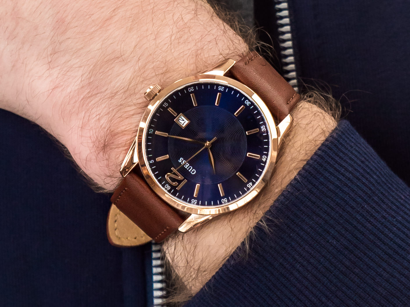Guess W1186G3 zegarek klasyczny Pasek - miniatura 4