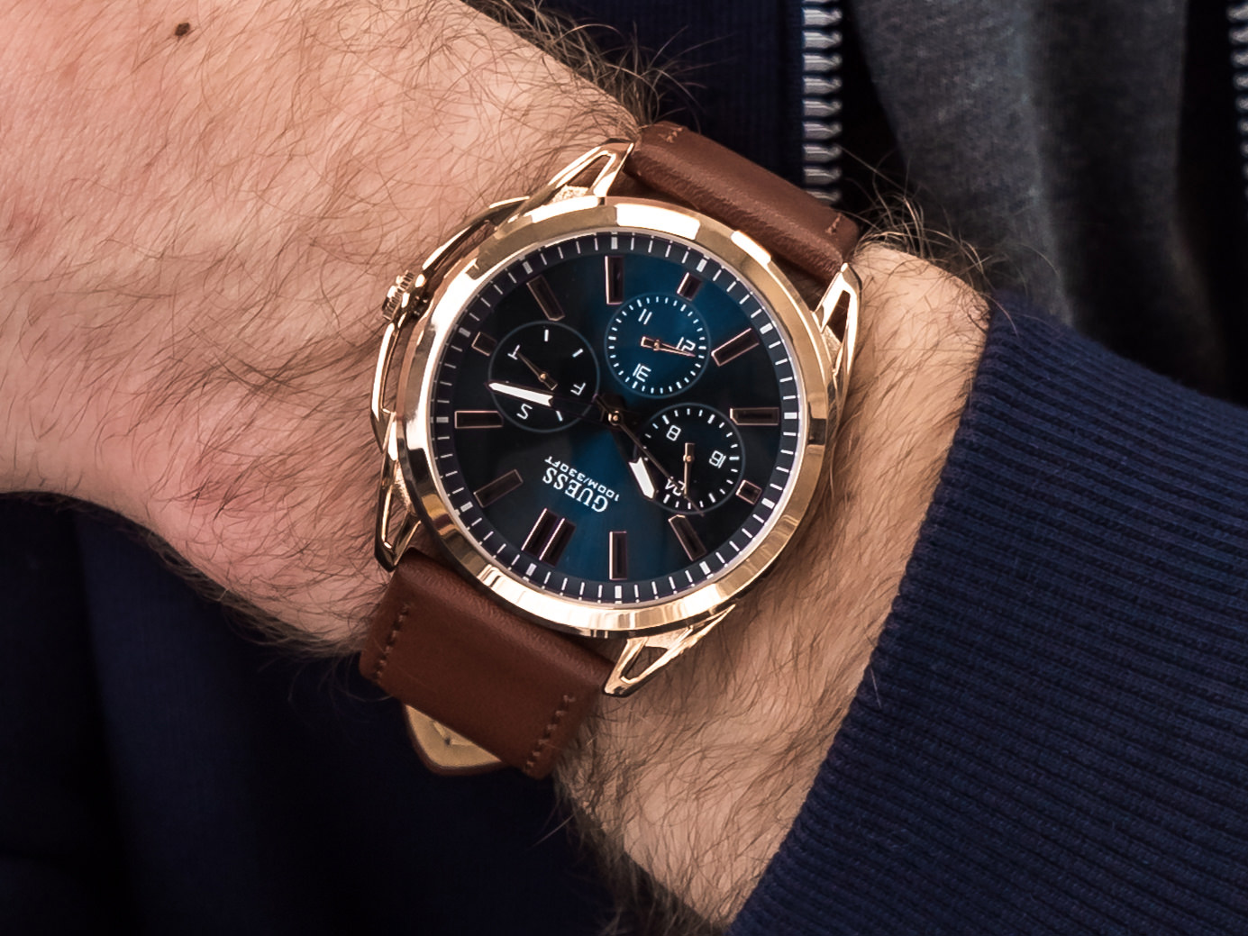 Guess W1217G2 zegarek klasyczny Pasek - miniatura 4