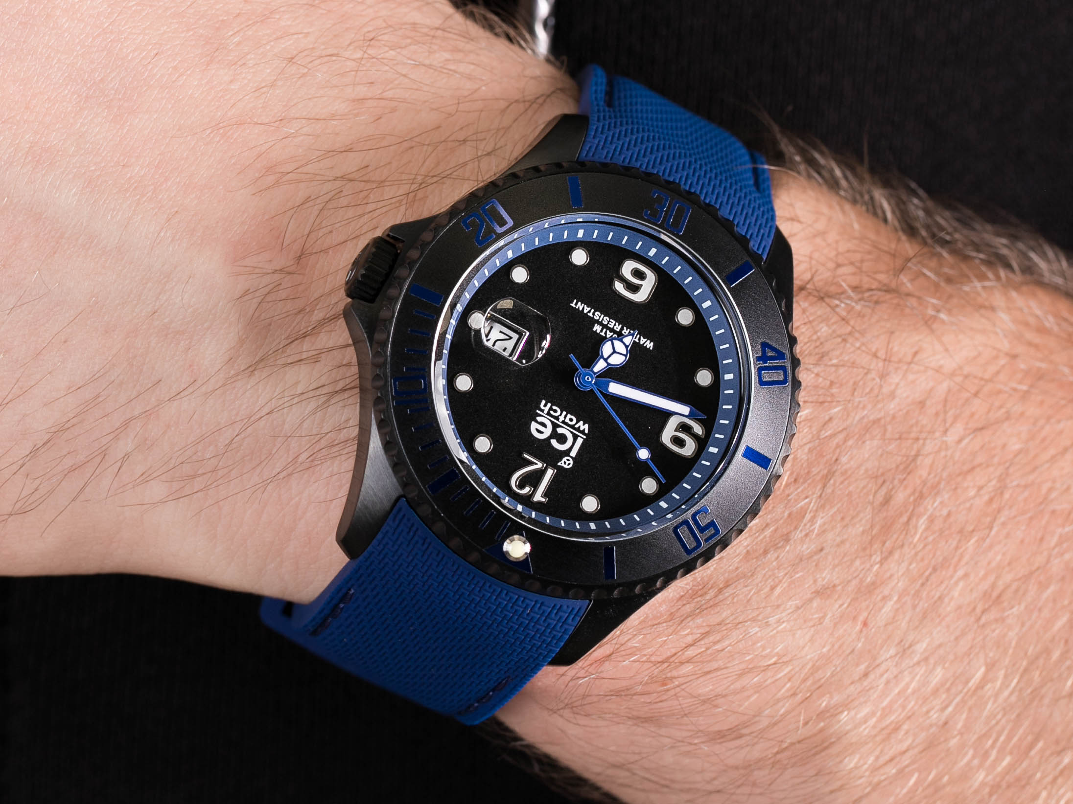 ICE Watch ICE.015783 ICE steel - Black blue Rozm. L zegarek klasyczny ICE-Steel - miniatura 4