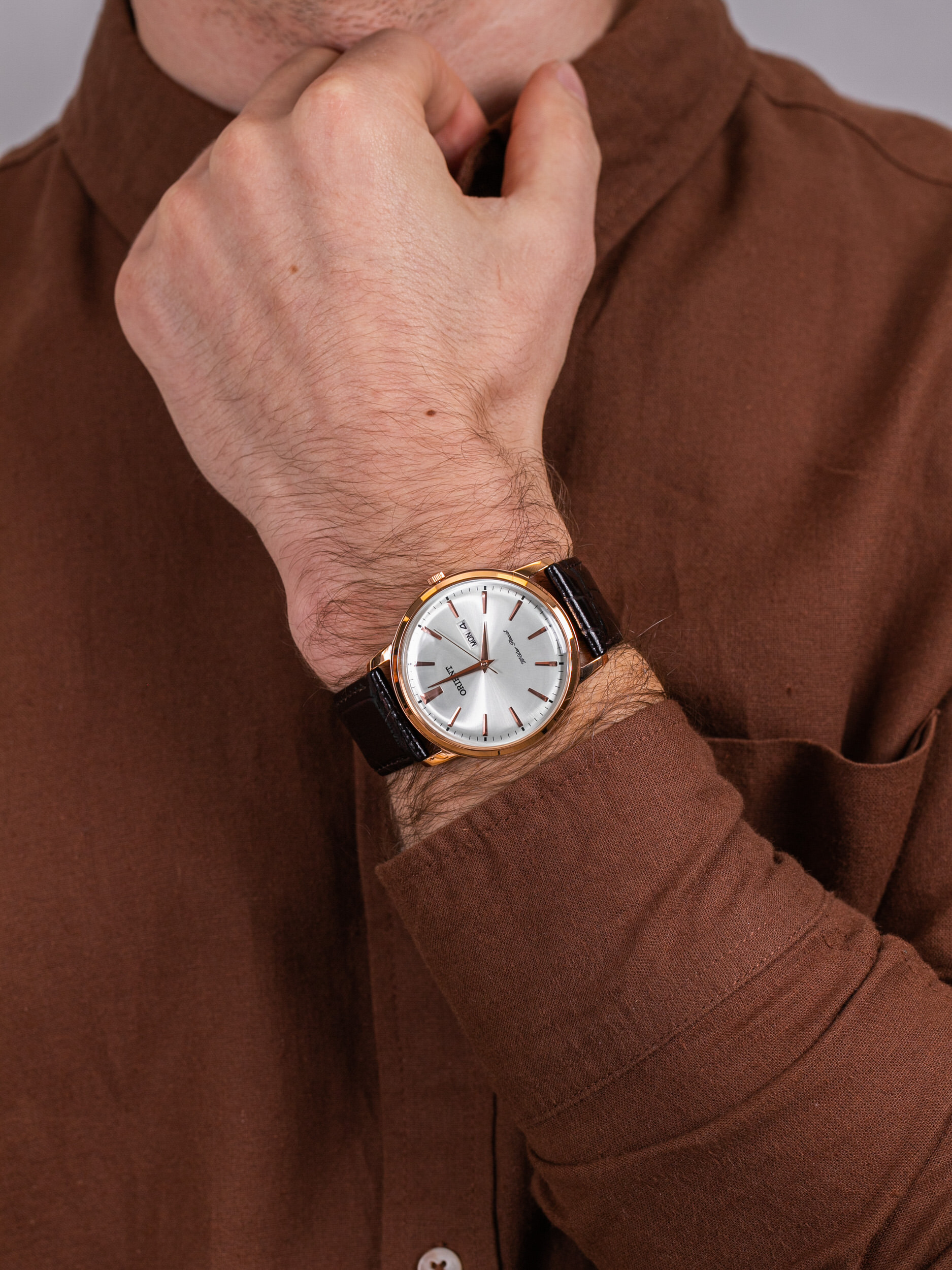 Orient FUG1R005W6 męski zegarek Classic pasek - miniatura 3