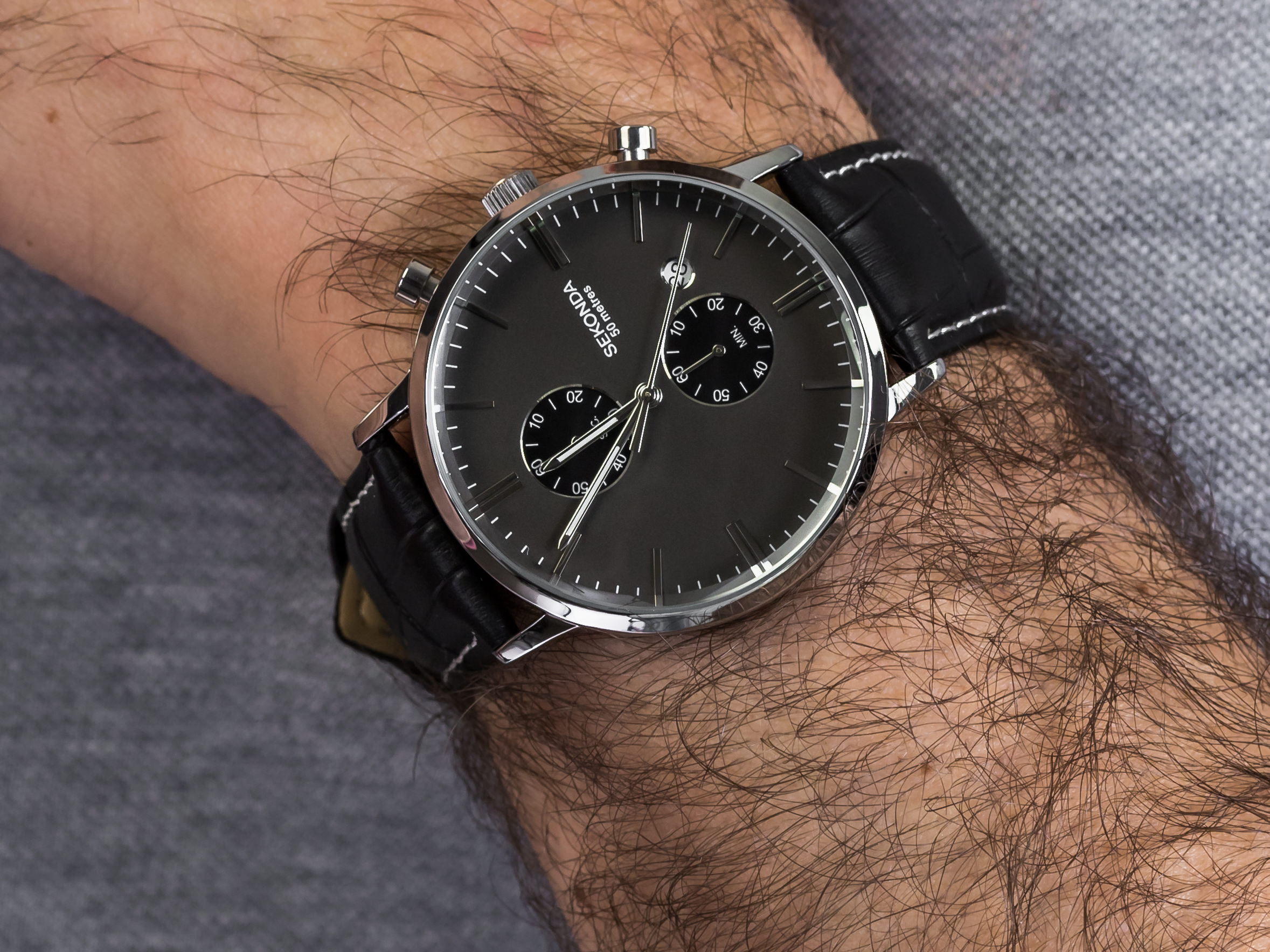zegarek Sekonda SEK.1509 srebrny Chronograph - miniatura 4