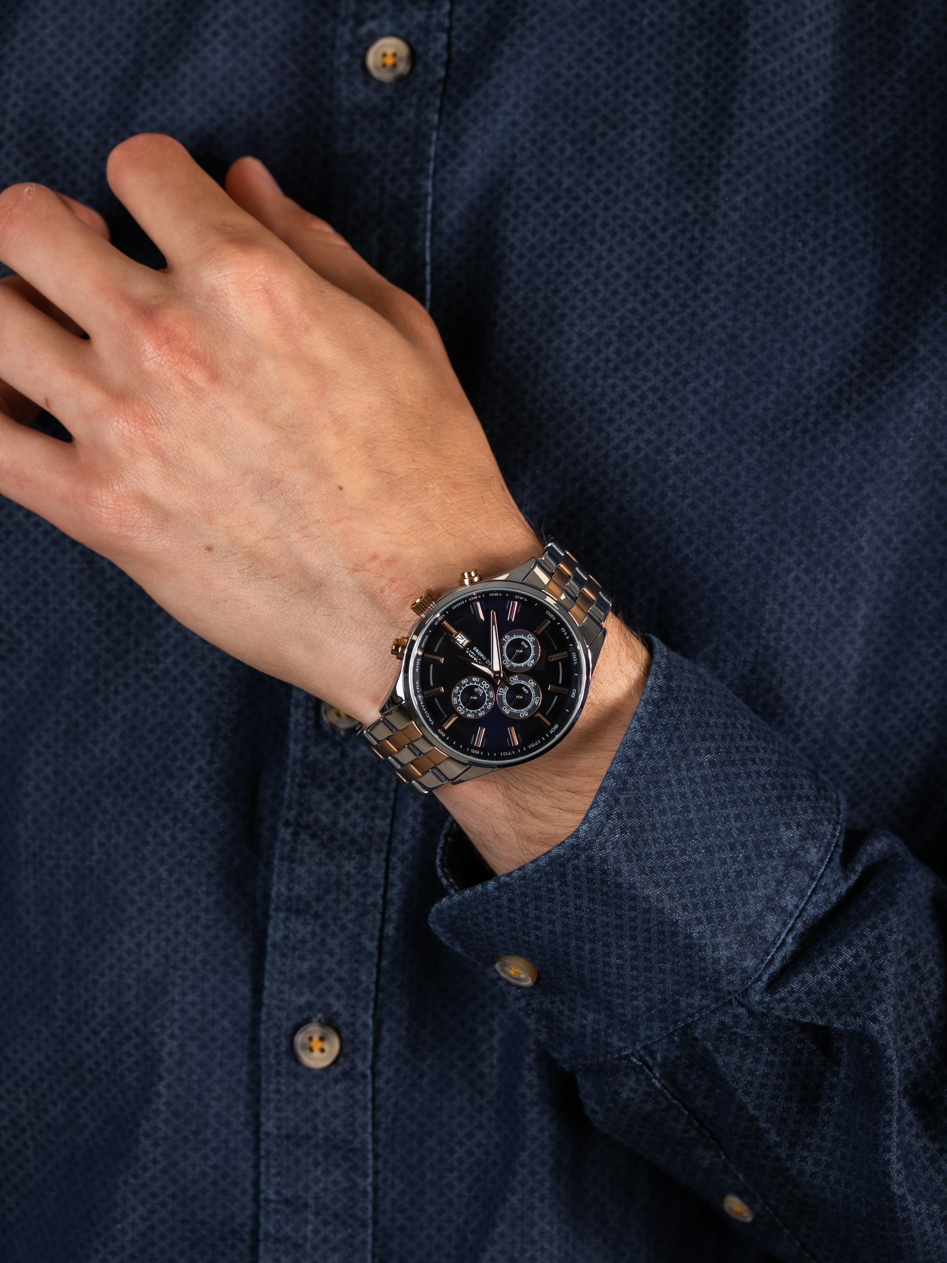 zegarek Sekonda SEK.1107 męski z tachometr Chronograph - miniatura 3