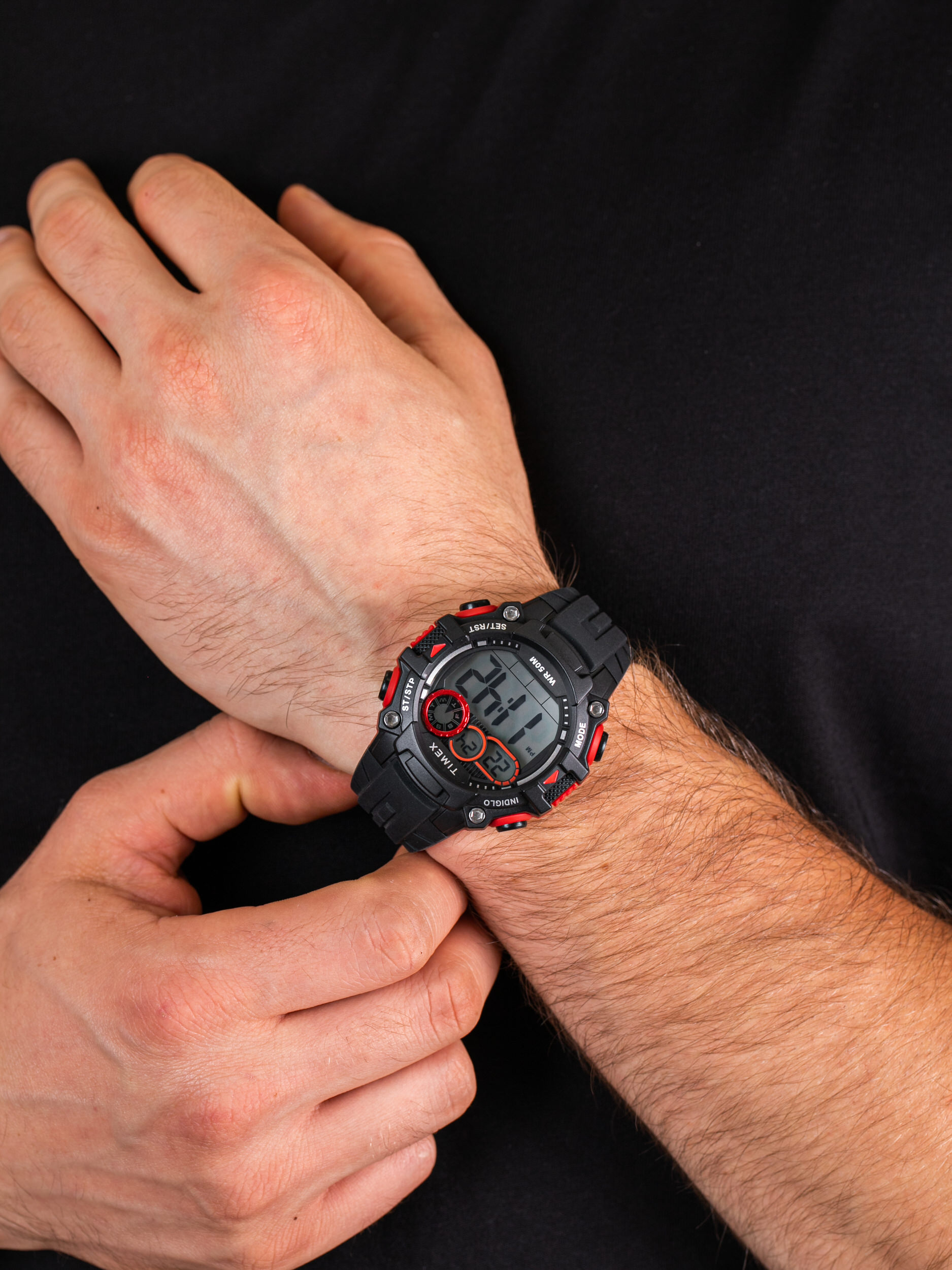 Timex TW5M27000 męski zegarek Big Digit DGTL pasek - miniatura 3