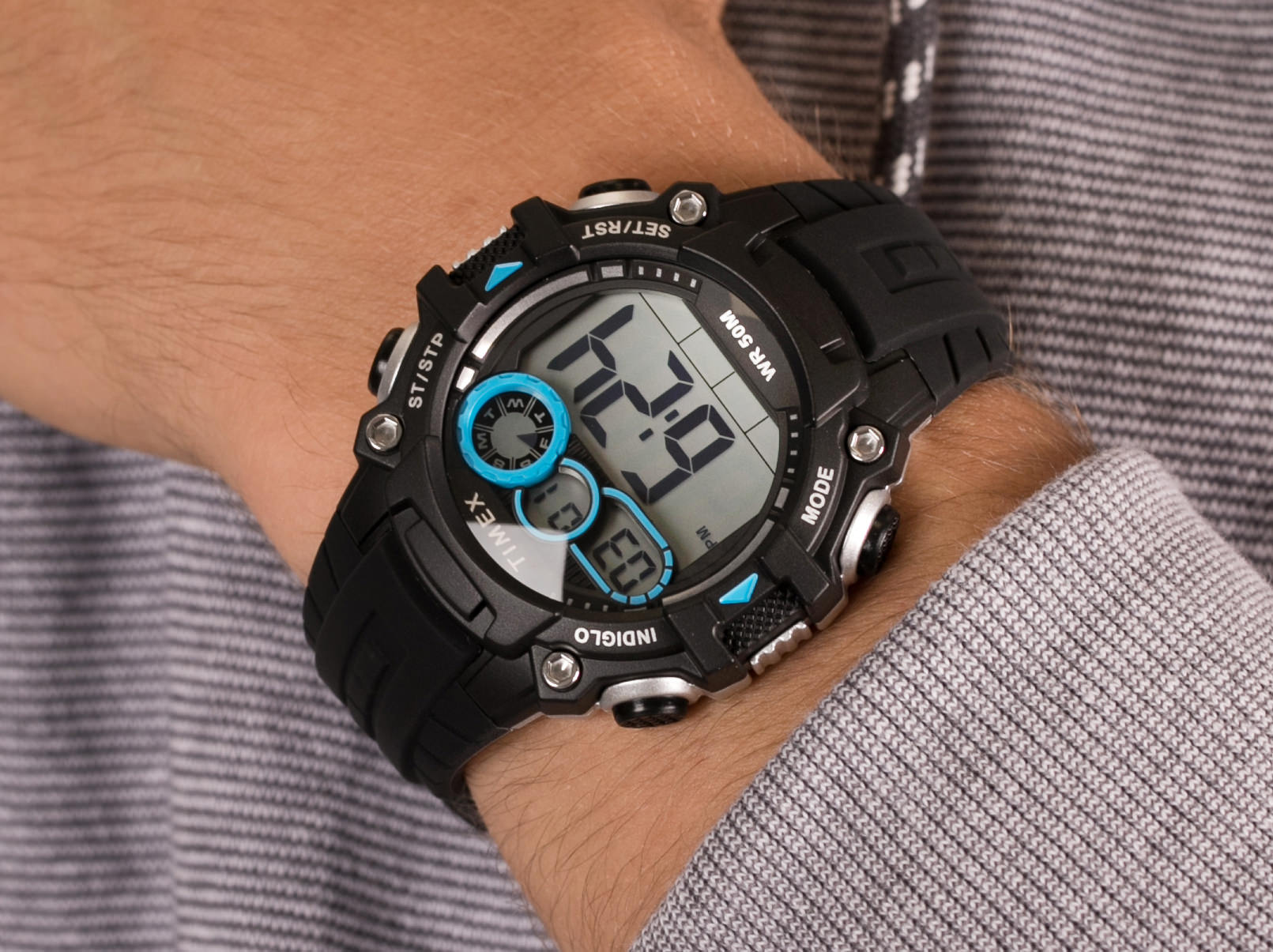 Timex TW5M27300 Lifestyle Digital zegarek sportowy Big Digit DGTL - miniatura 4