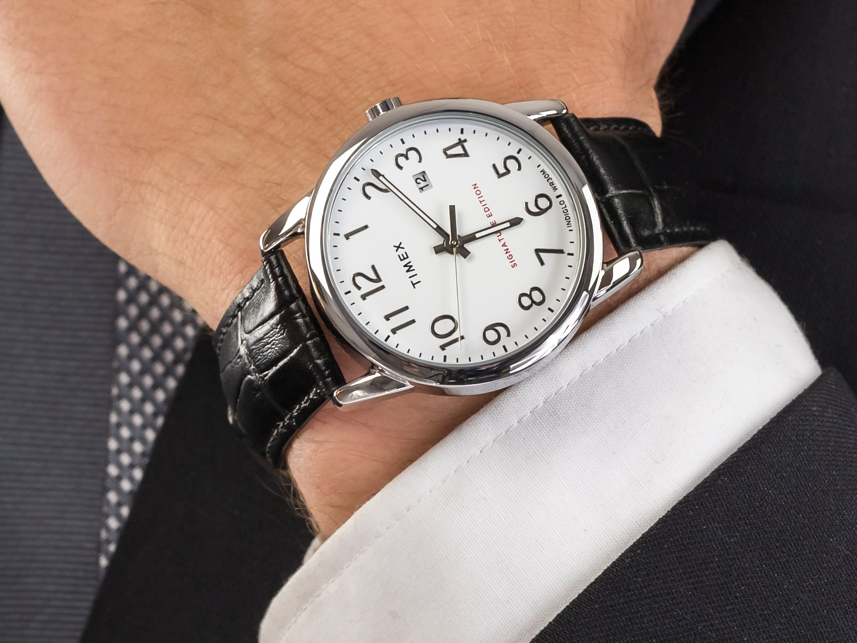 Timex TW2R64900 Signature Edition zegarek klasyczny Easy Reader