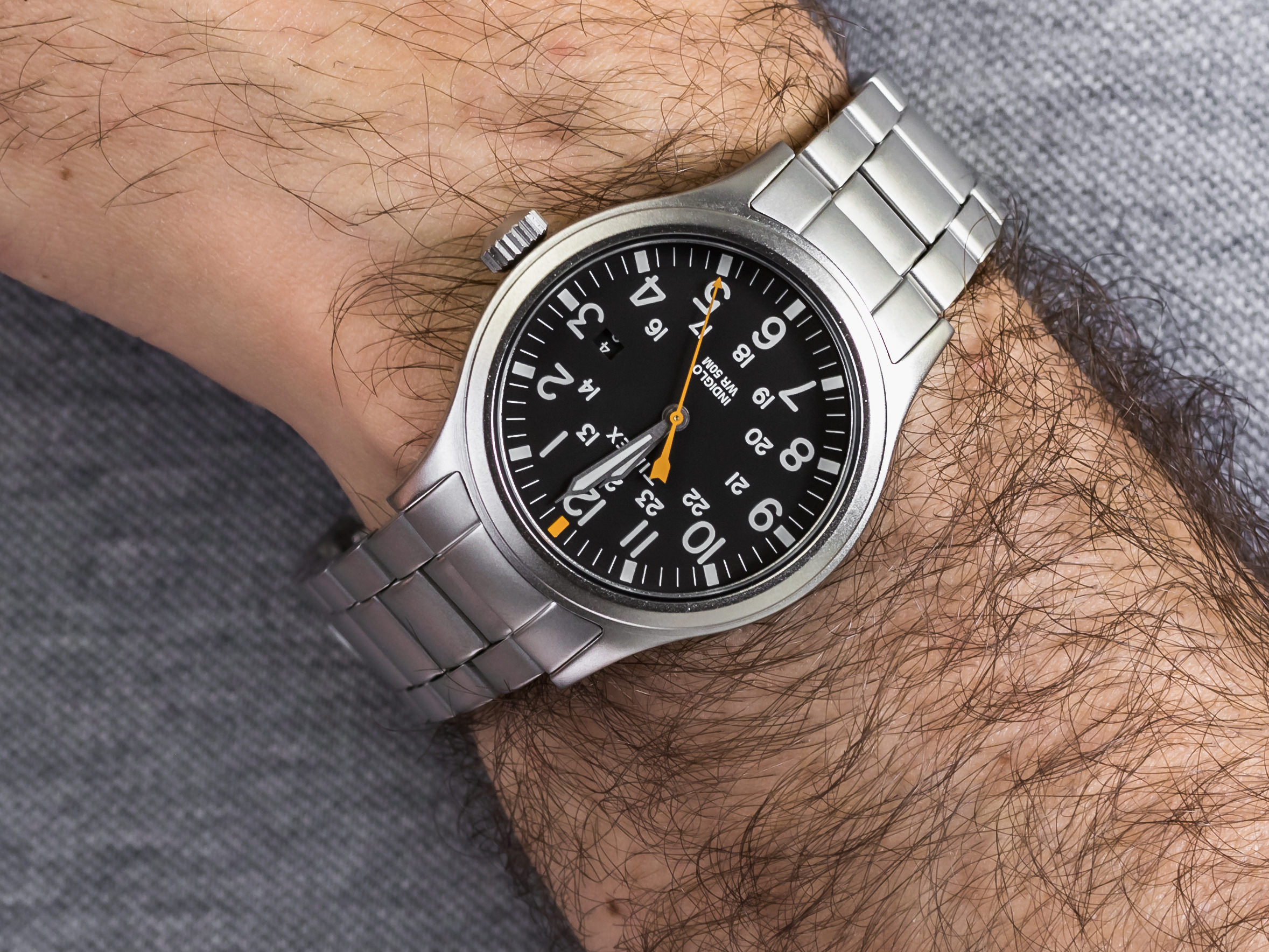 zegarek Timex TW2R46600 srebrny Easy Reader - miniatura 4