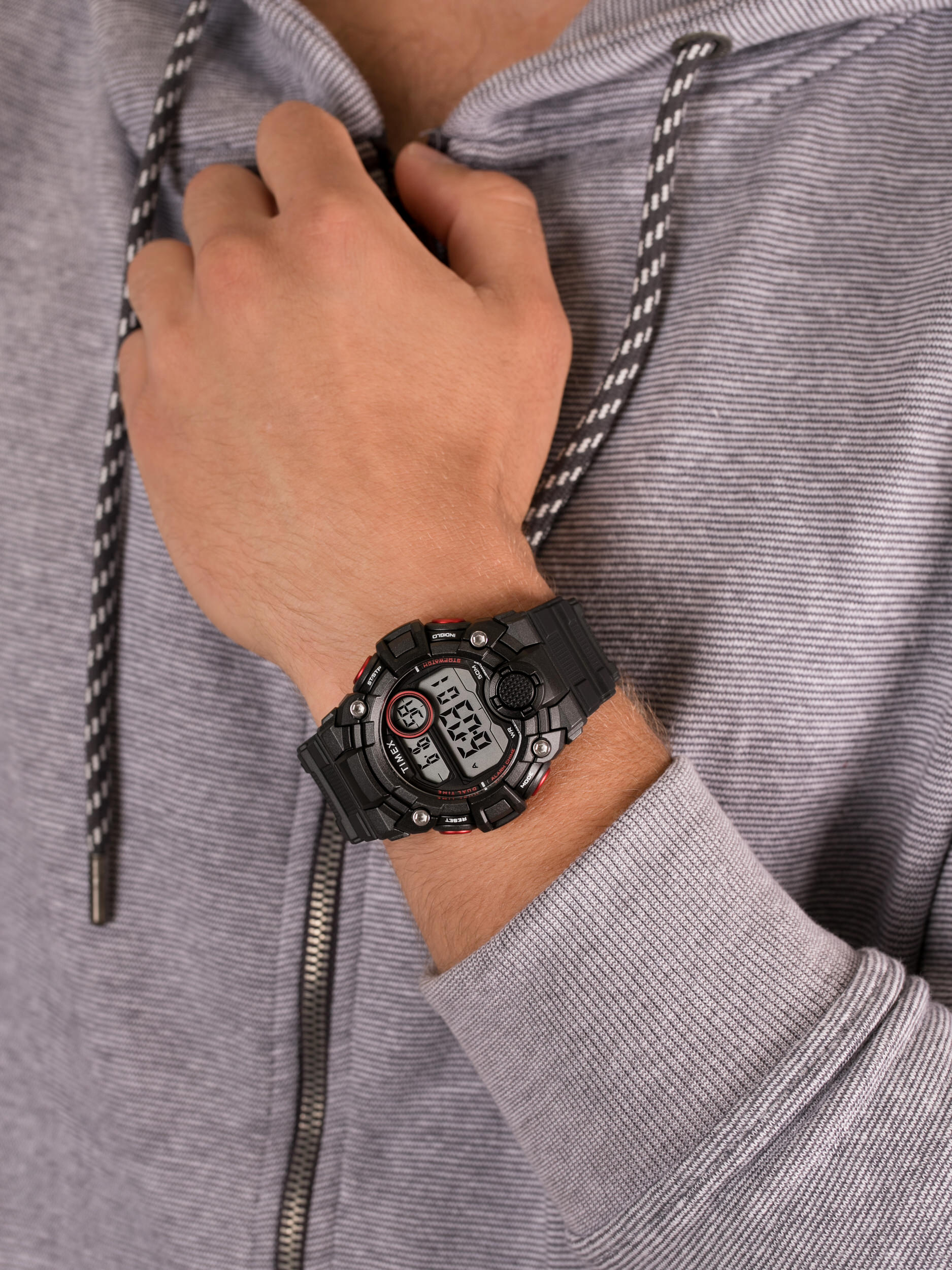 Timex TW5M27600 męski zegarek Mako DGTL pasek - miniatura 3