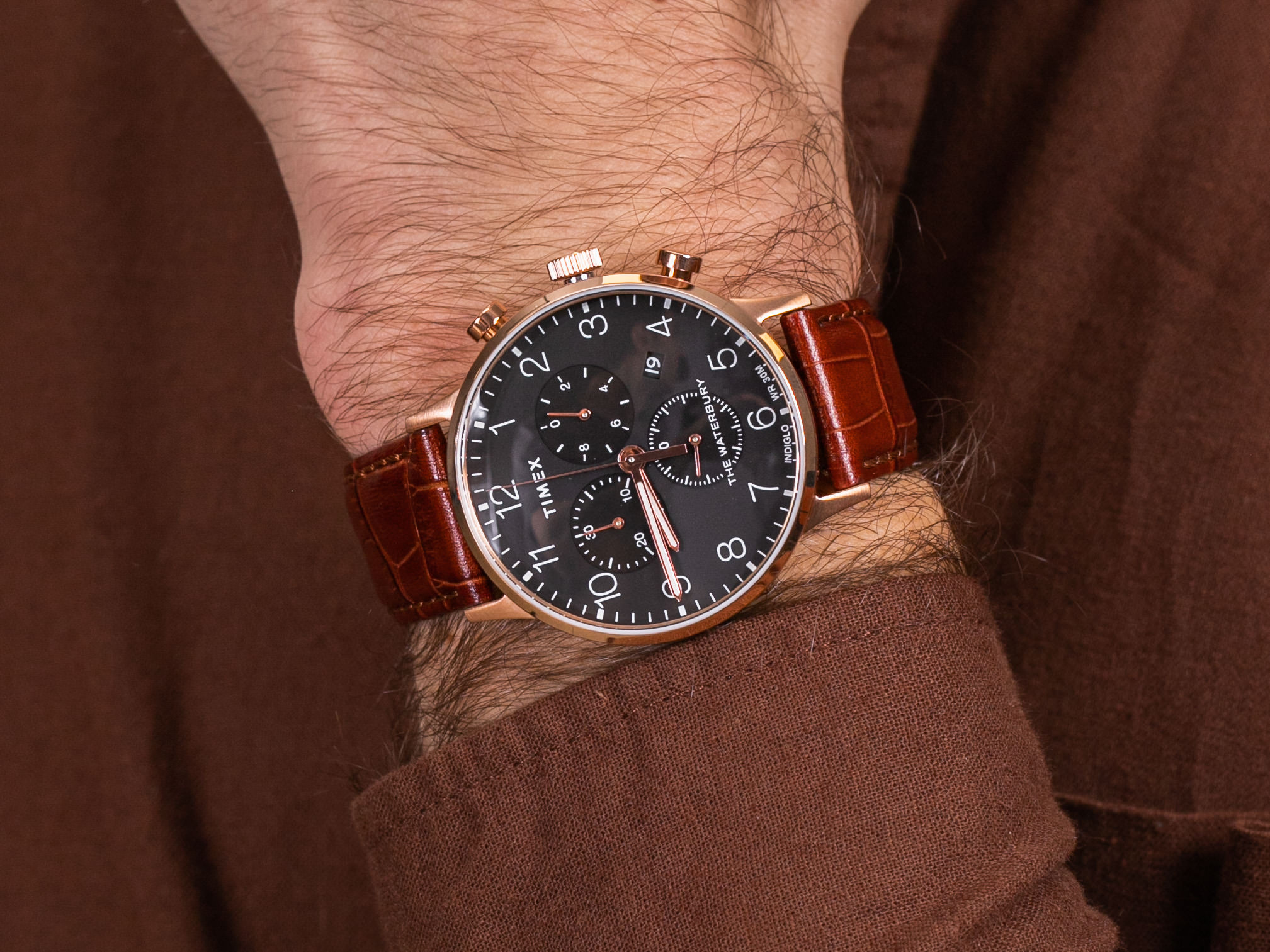 Timex TW2R71600 The Waterbury Chronograph zegarek klasyczny Waterbury - miniatura 4