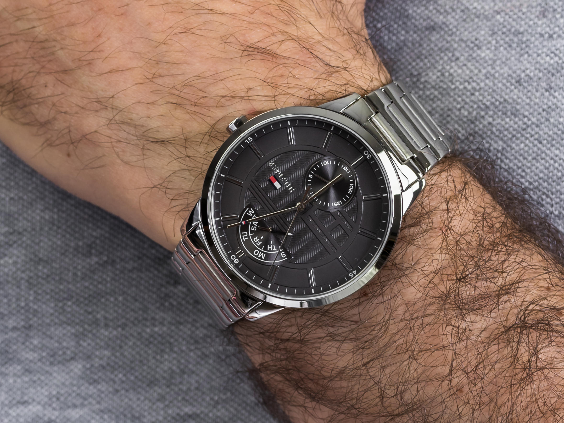 zegarek Tommy Hilfiger 1791608 srebrny Męskie - miniatura 4