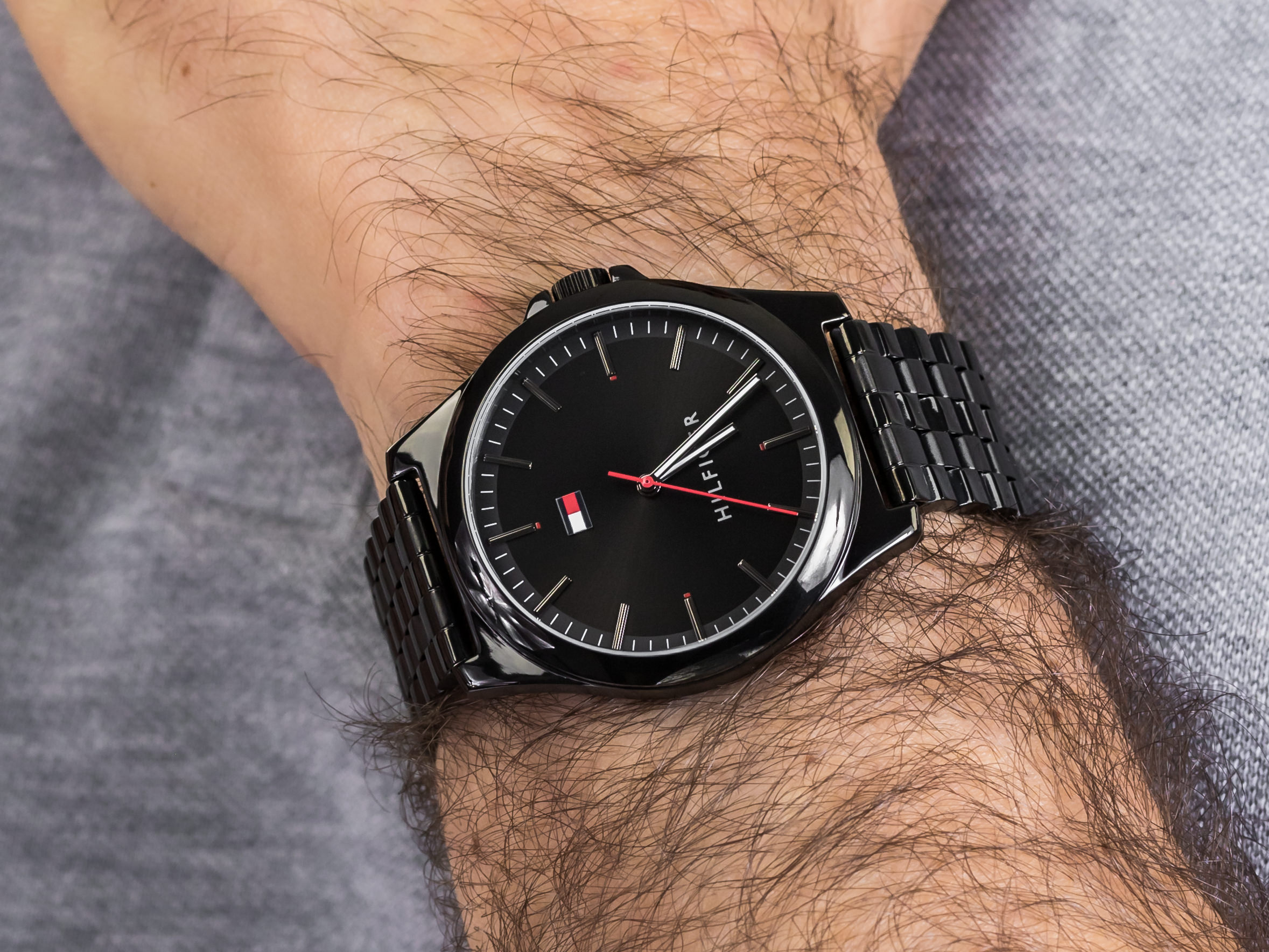 zegarek Tommy Hilfiger 1791714 czarny Męskie - miniatura 4