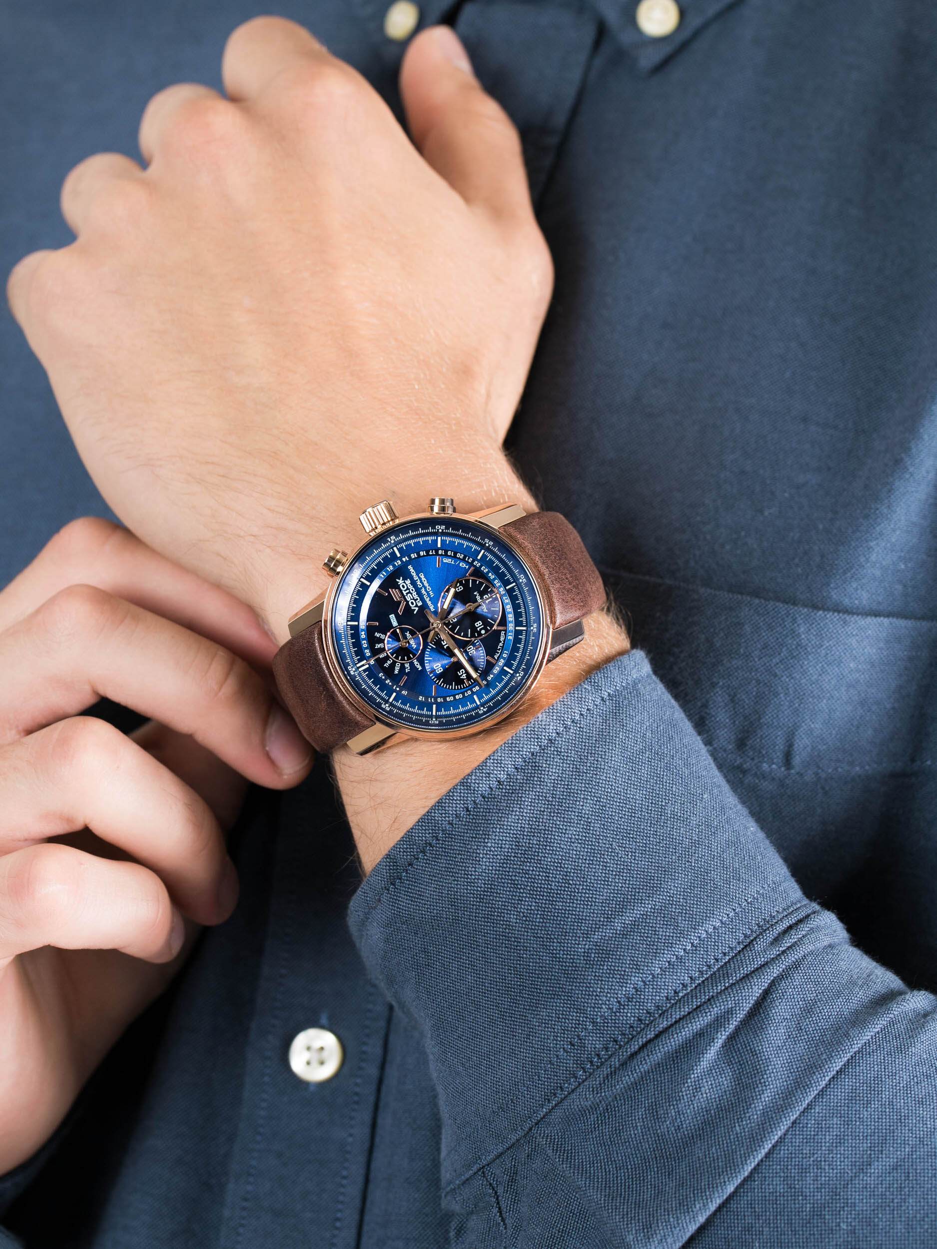zegarek Vostok Europe YM86-565B289 Limousine Chrono męski z chronograf Limousine