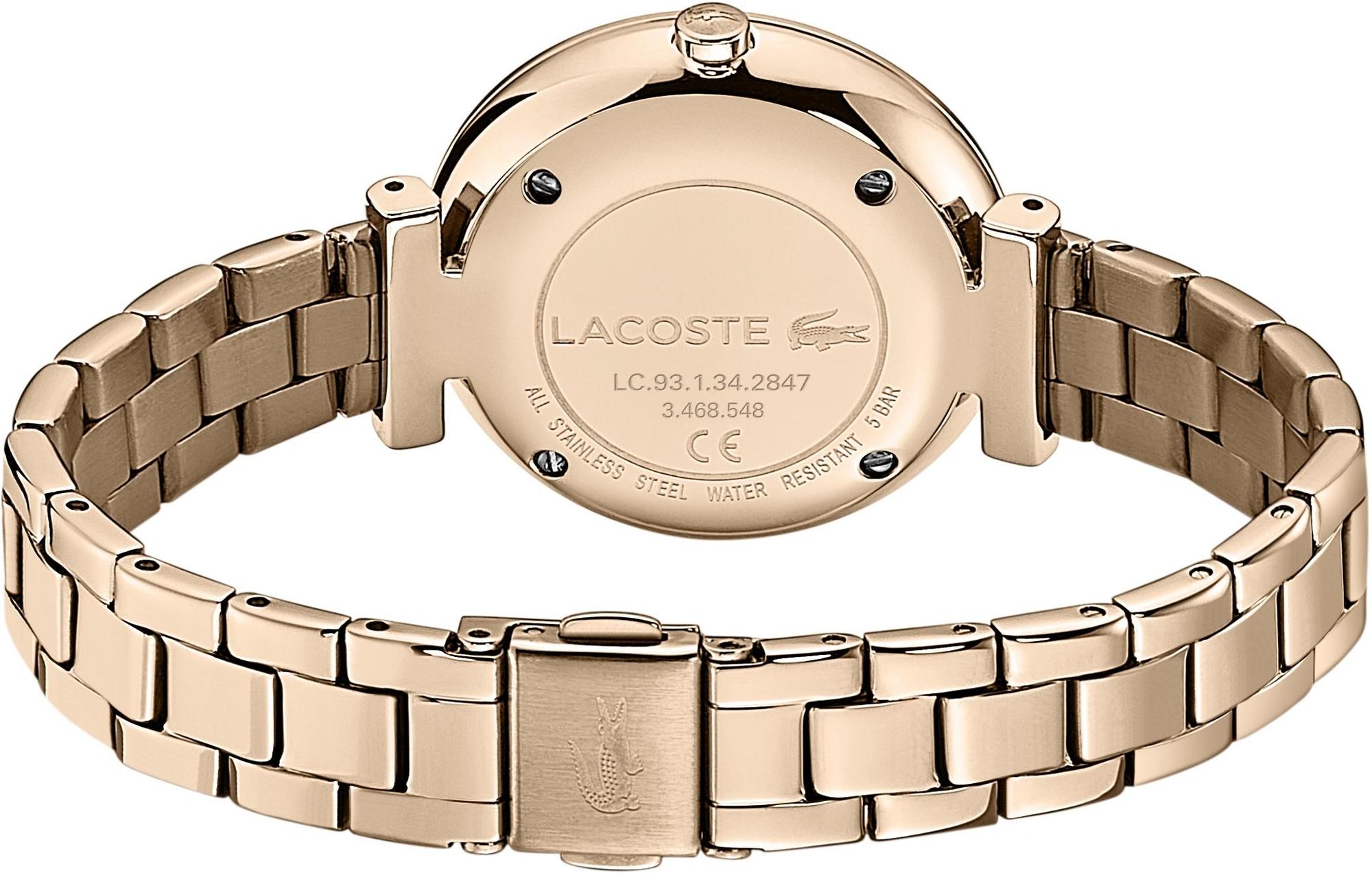 Lacoste 2001142 zegarek różowe złoto klasyczny Damskie bransoleta - miniatura 6