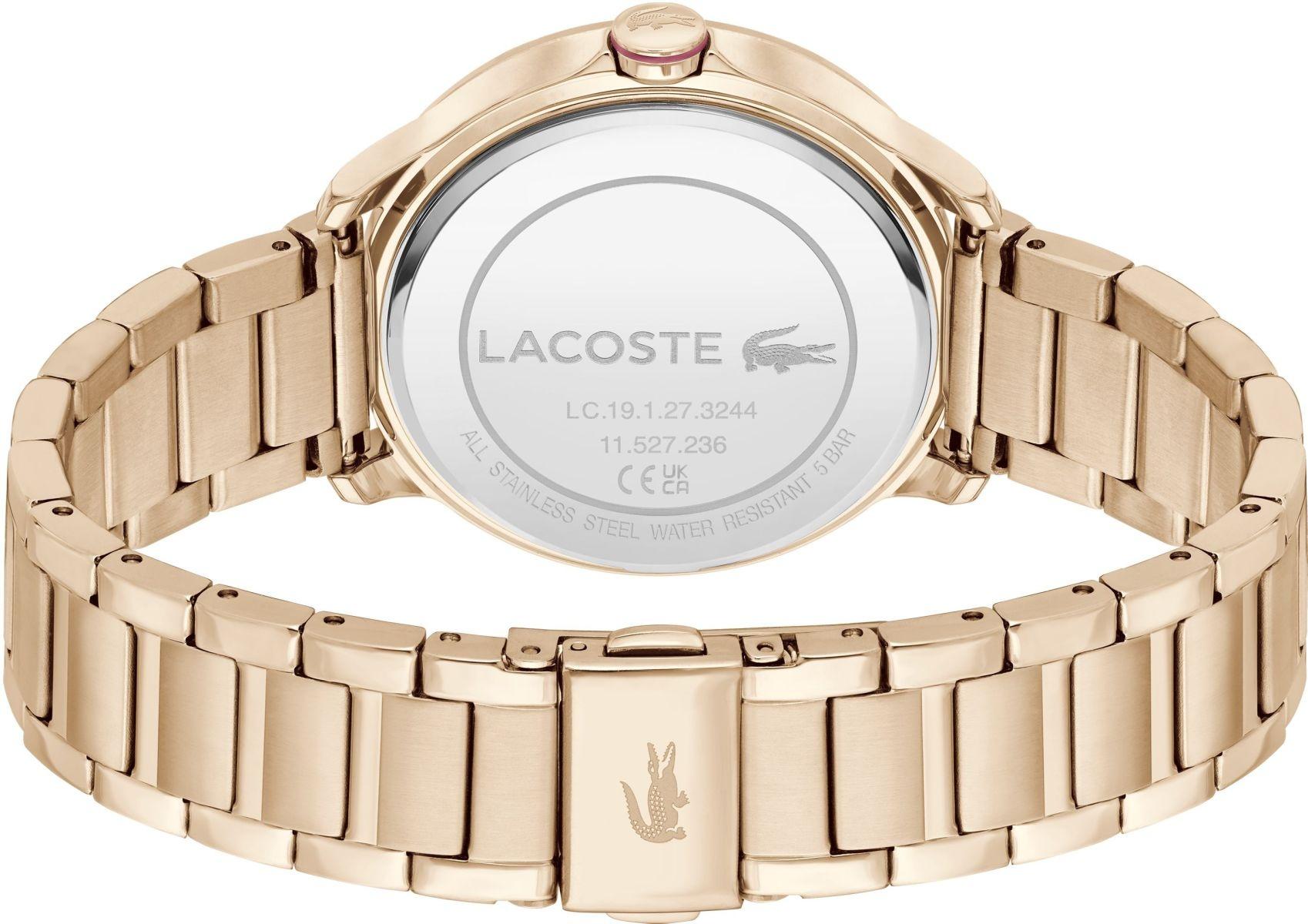 Lacoste 2001332 zegarek różowe złoto klasyczny Damskie bransoleta - miniatura 3