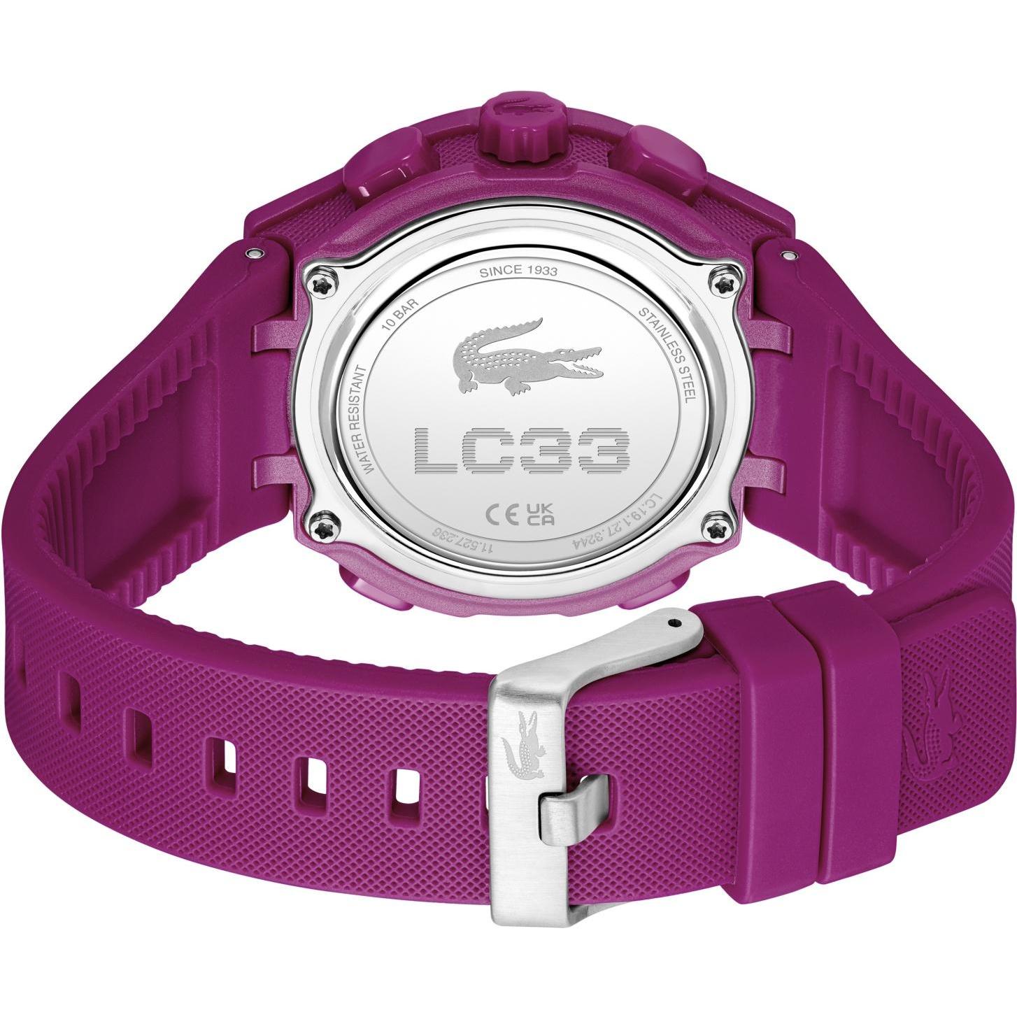 Lacoste 2001477 zegarek różowy sportowy Damskie pasek - miniatura 4