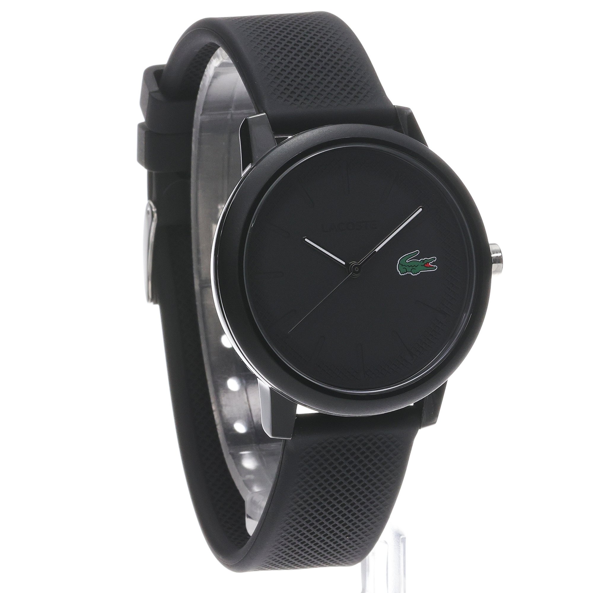Lacoste 2011171 zegarek czarny klasyczny Męskie pasek