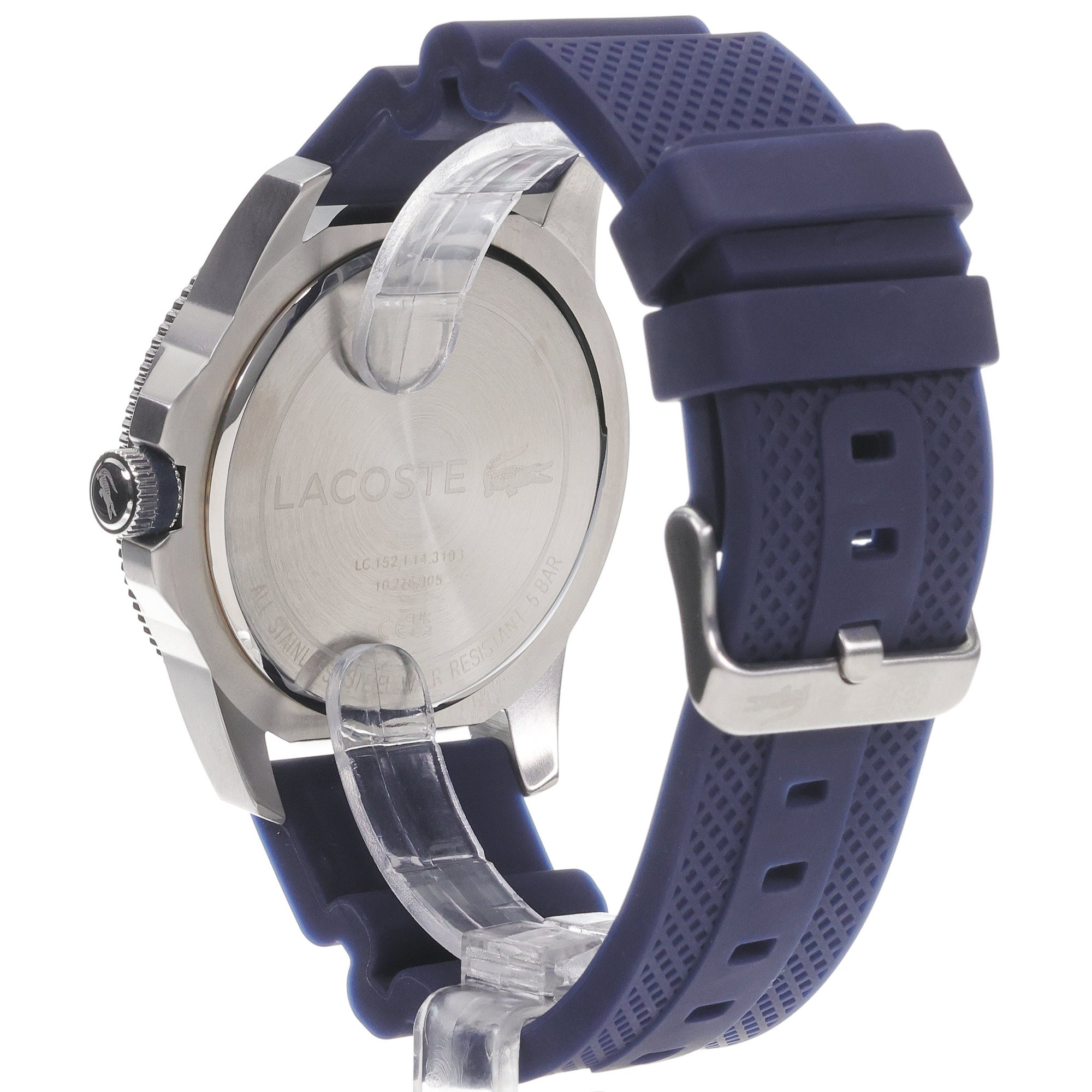 Lacoste 2011202 zegarek srebrny Męskie pasek - miniatura 4