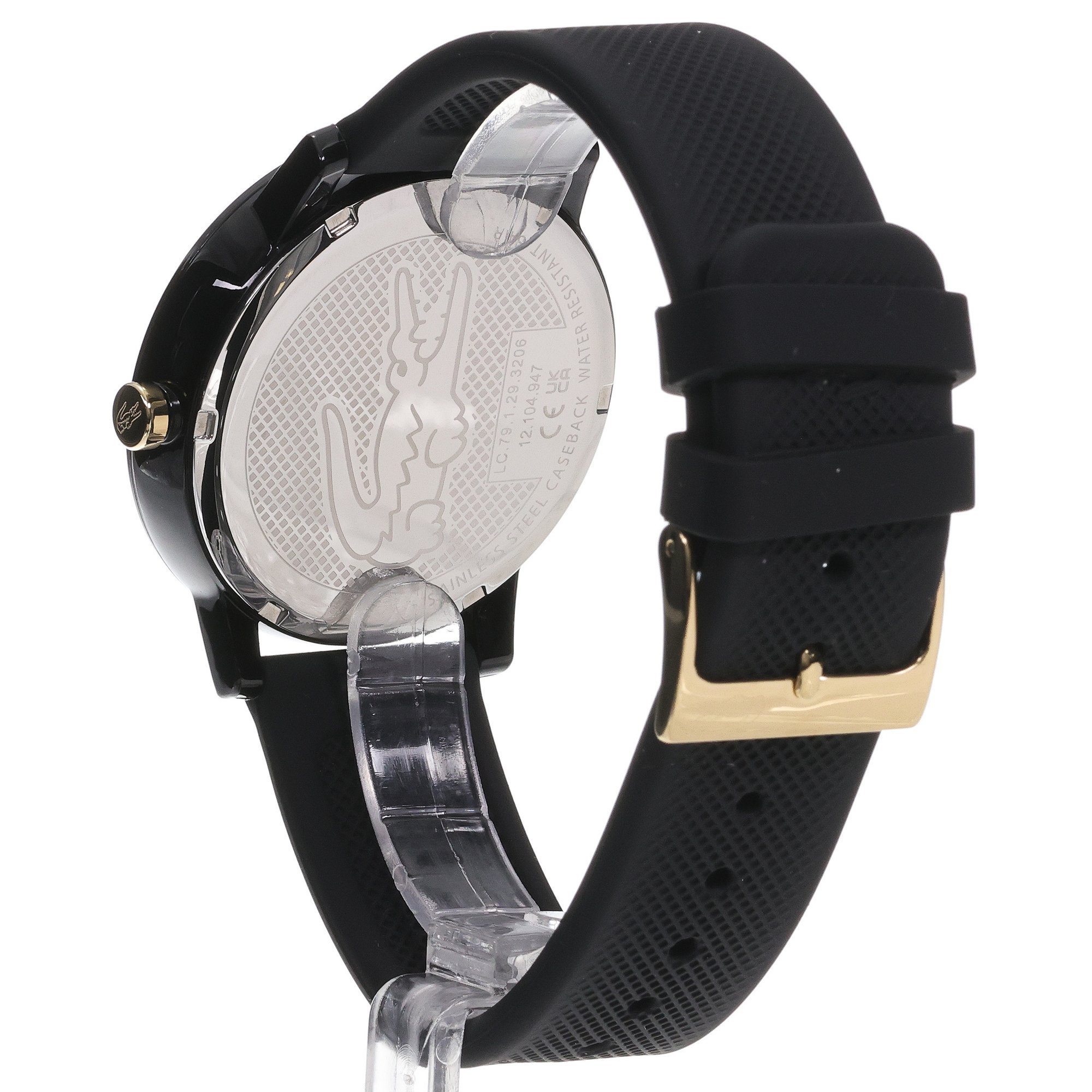 Lacoste 2011233 zegarek czarny fashion-modowy Męskie pasek