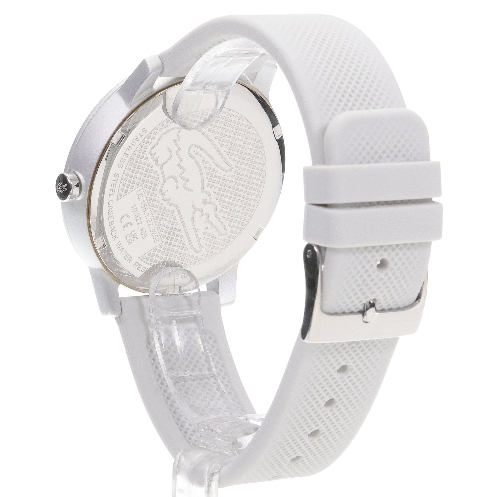 Lacoste 2011240 zegarek biały klasyczny Męskie pasek - miniatura 4