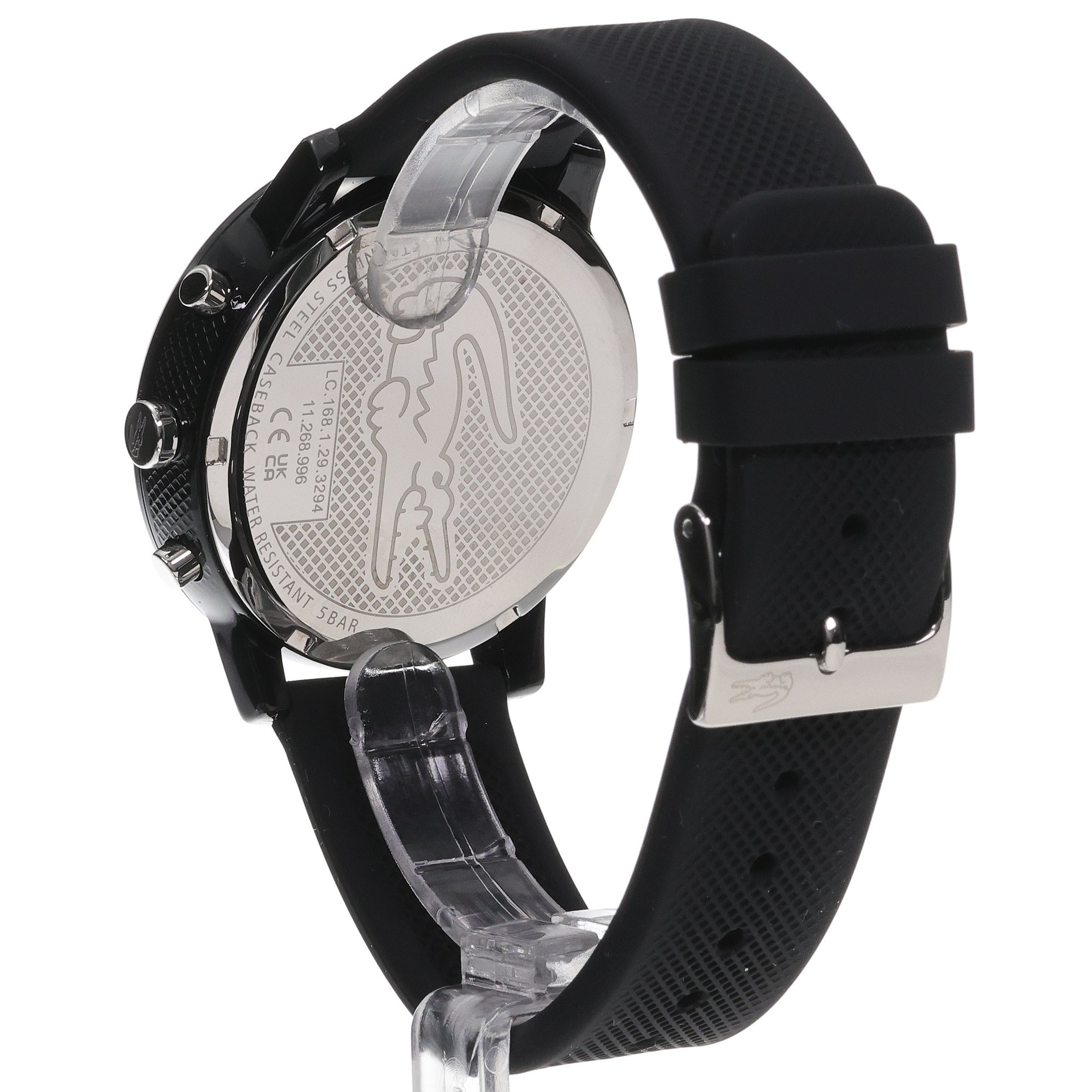 Lacoste 2011243 zegarek czarny fashion-modowy Męskie pasek - miniatura 4
