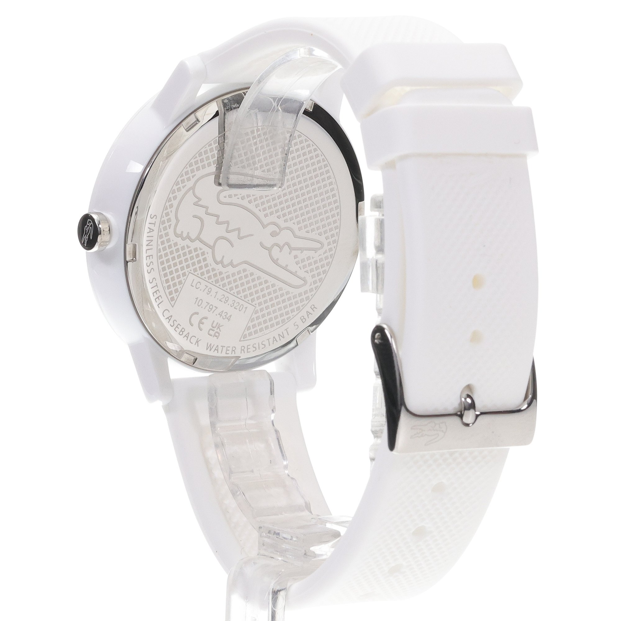 Lacoste 2011308 zegarek biały klasyczny Męskie pasek
