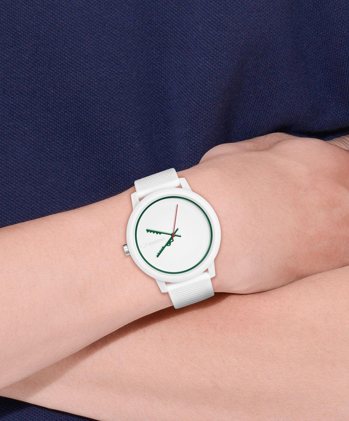 Lacoste 2011308 zegarek biały klasyczny Męskie pasek