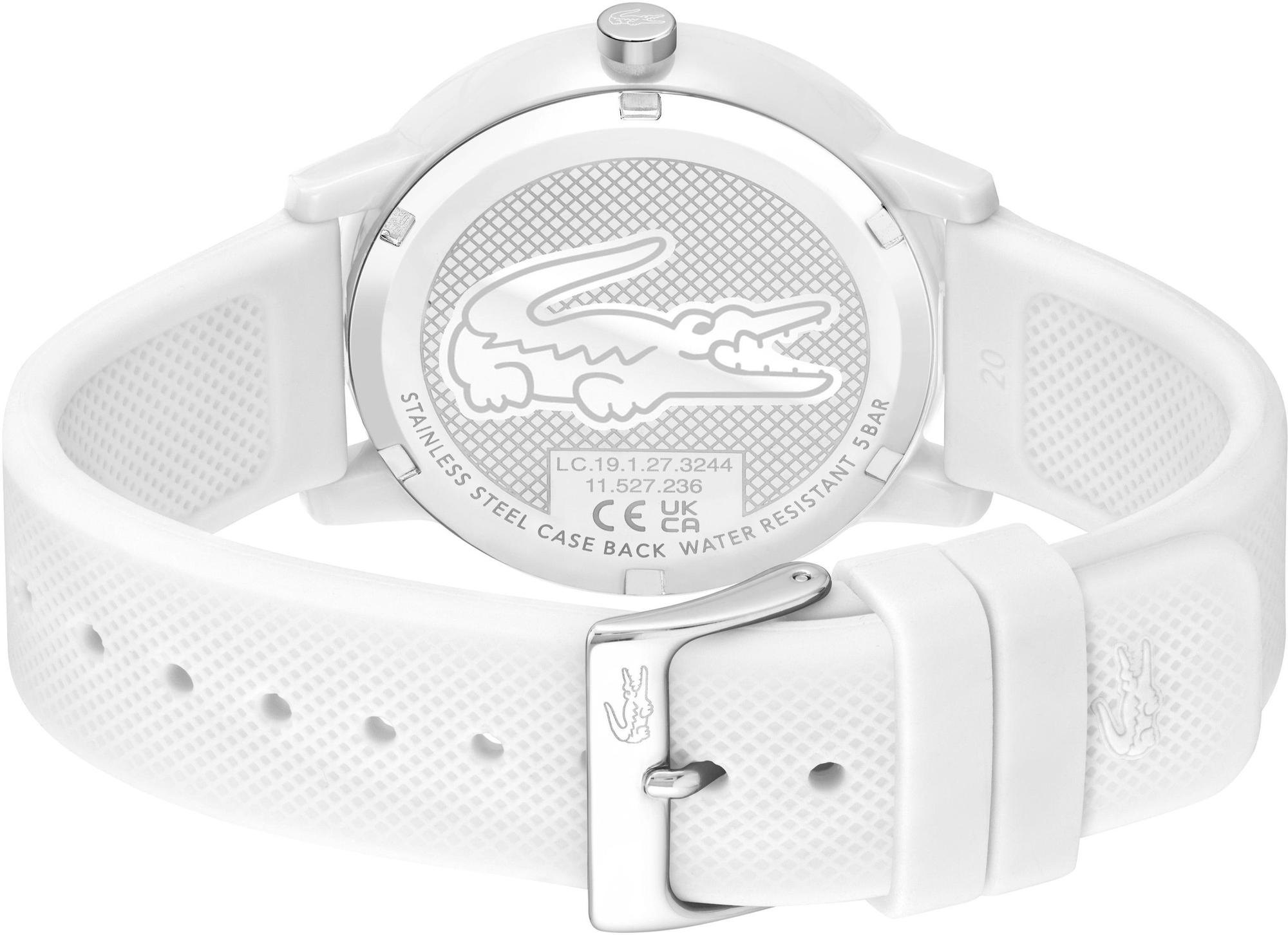 Lacoste 2011308 zegarek biały klasyczny Męskie pasek