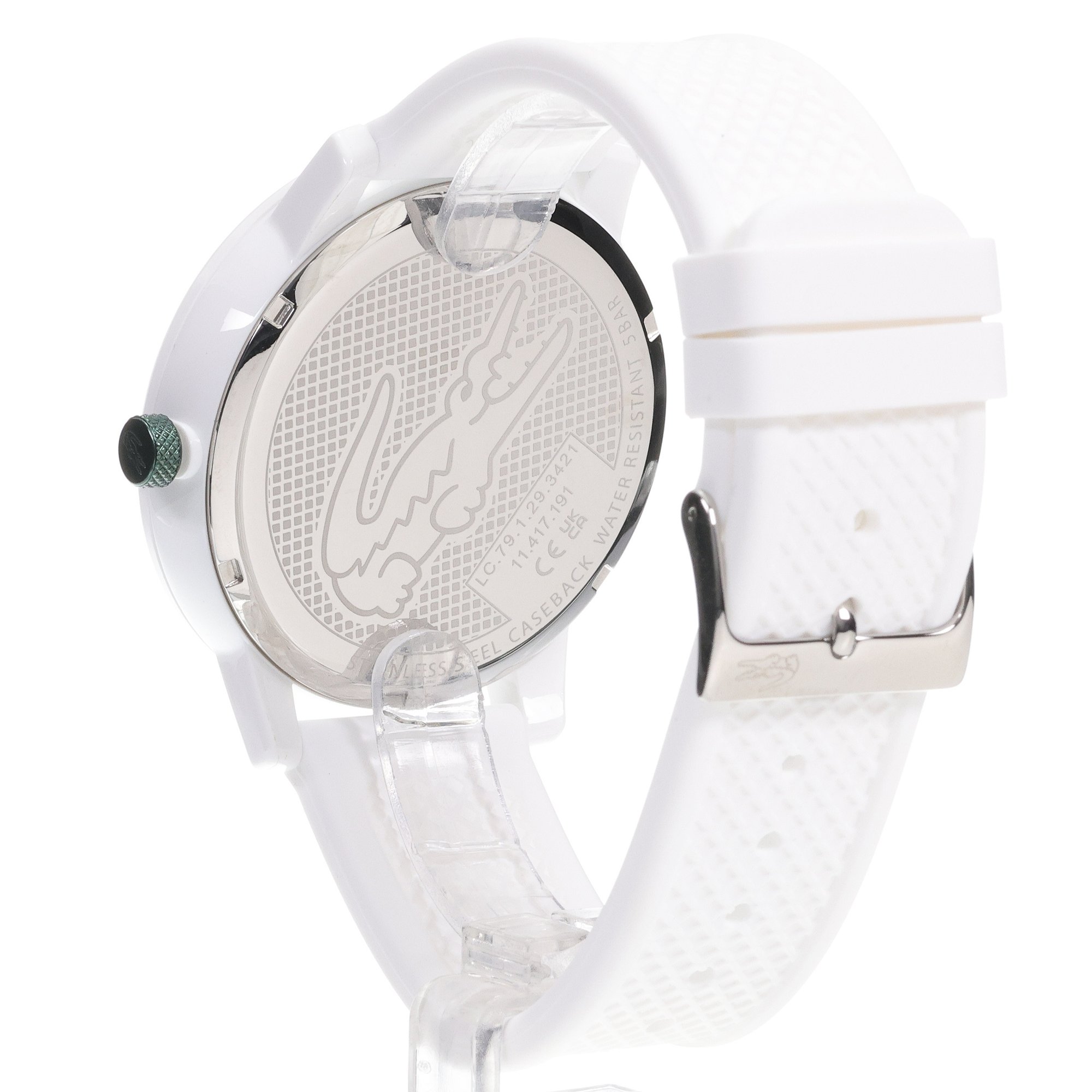 Lacoste 2011315 zegarek biały fashion-modowy Męskie pasek - miniatura 4