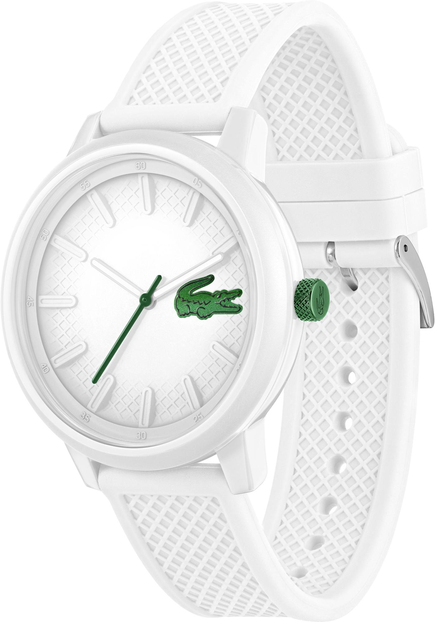Lacoste 2011315 zegarek biały fashion-modowy Męskie pasek - miniatura 5