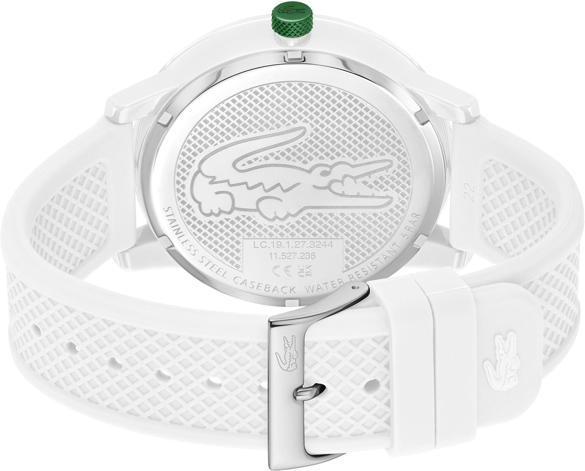 Lacoste 2011315 zegarek biały fashion-modowy Męskie pasek - miniatura 6