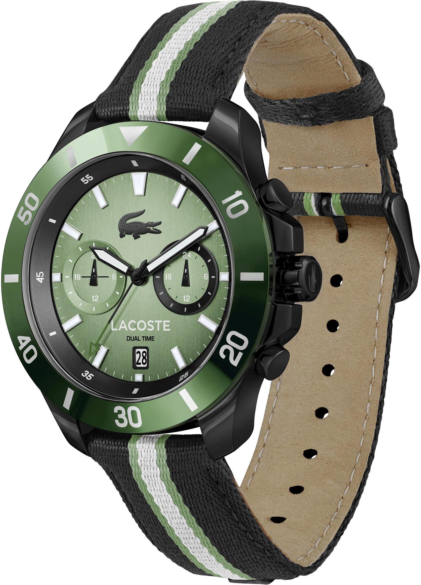 Lacoste 2011341 zegarek czarny klasyczny Męskie pasek - miniatura 5