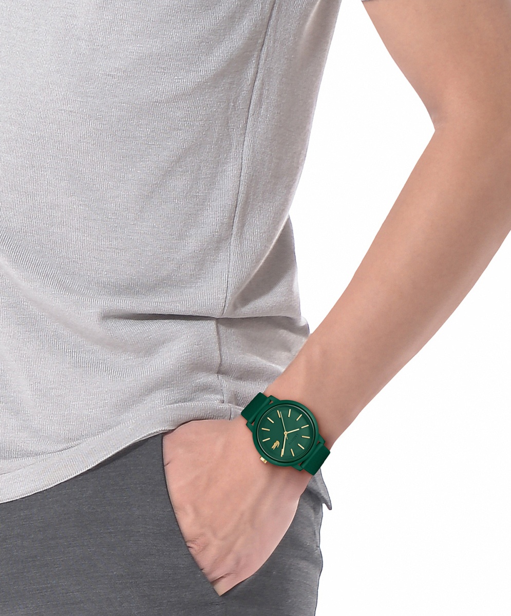 Lacoste 2011445 zegarek zielony klasyczny Męskie pasek - miniatura 5