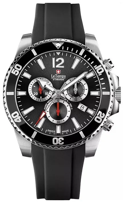 Le Temps LT104401BR01 Swiss Naval Patrol SWISS NAVAL PATROL CHRONOGRAPH - zdjęcie 1
