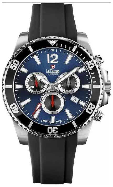 Le Temps LT104413BR01 Swiss Naval Patrol SWISS NAVAL PATROL CHRONOGRAPH - zdjęcie 1