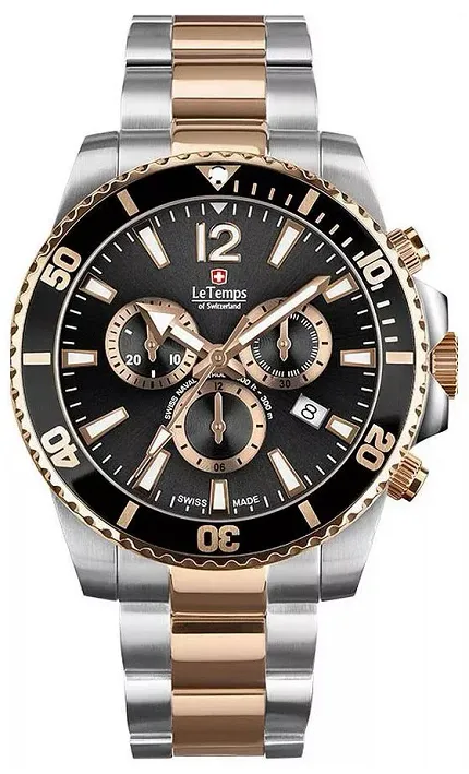 Le Temps LT104445BT02 Swiss Naval Patrol SWISS NAVAL PATROL CHRONOGRAPH - zdjęcie 1