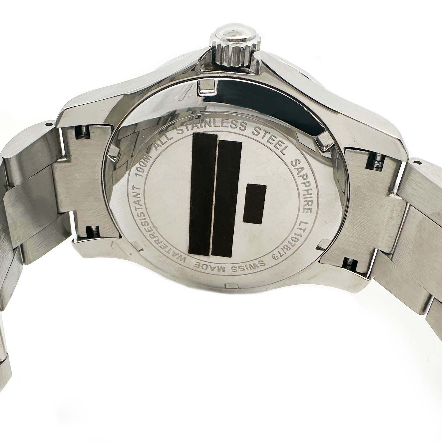 Le Temps LT107801BS01-POWYSTAWOWY zegarek srebrny klasyczny Triathlon bransoleta - miniatura 5