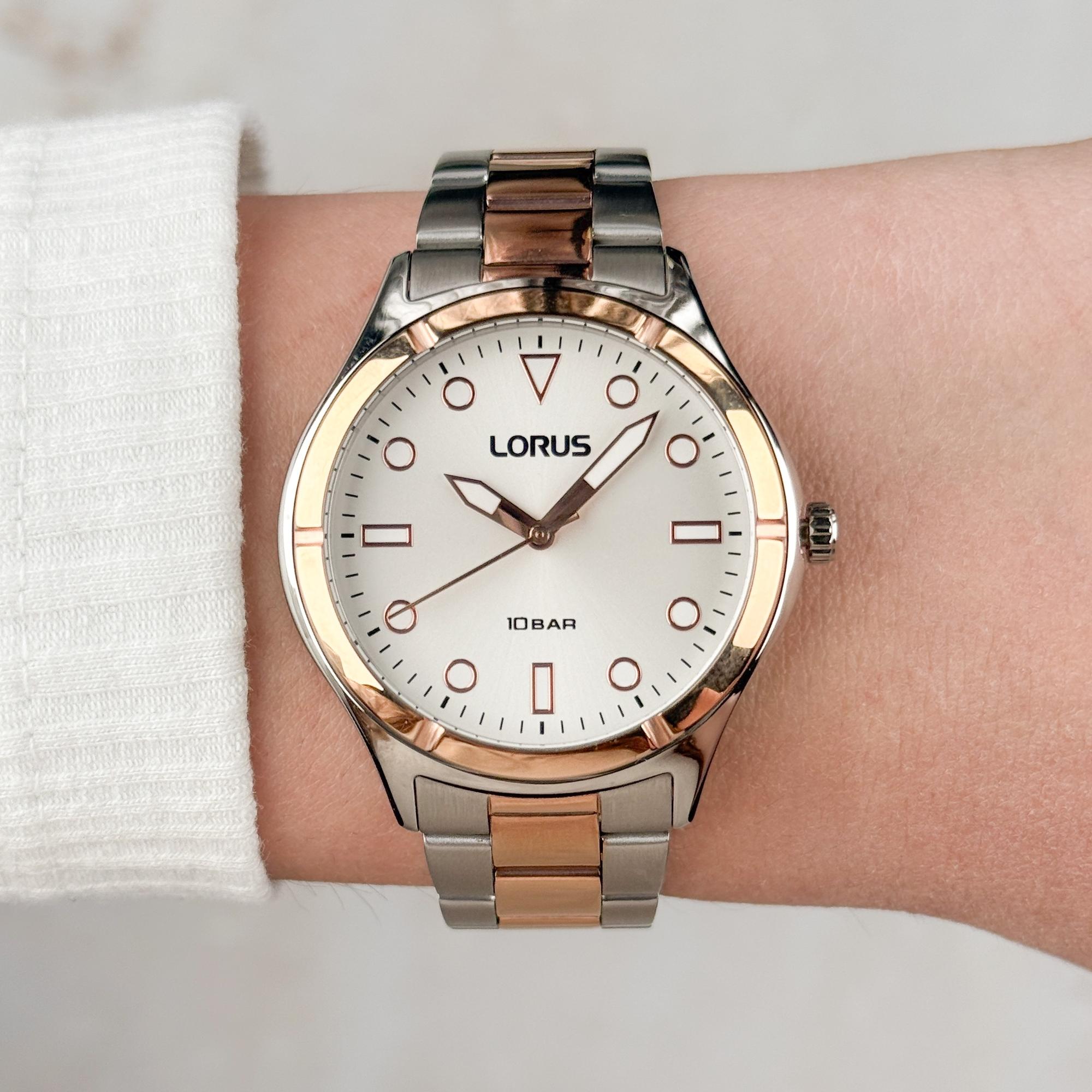 Lorus RG246VX9 zegarek srebrny klasyczny Klasyczne bransoleta
