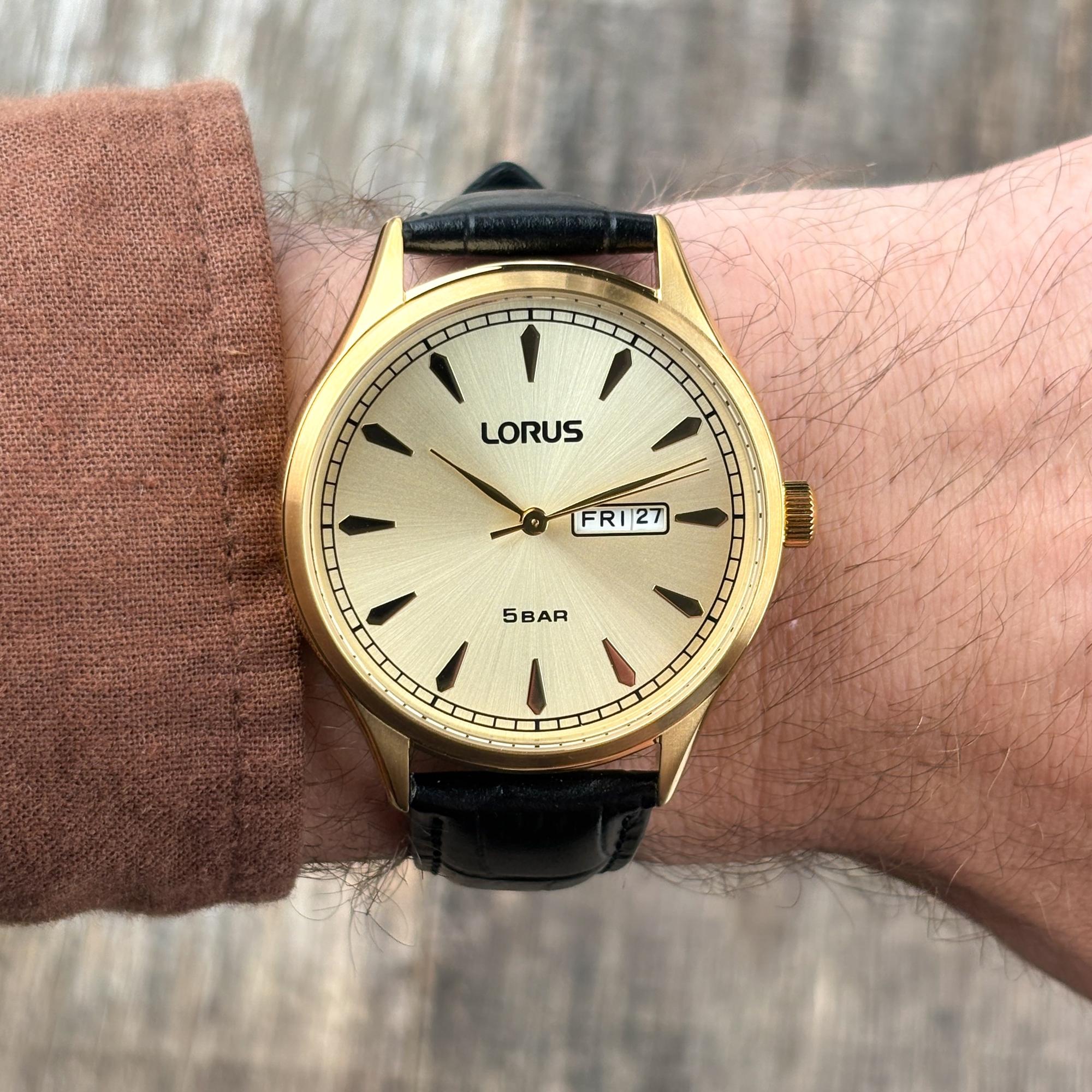 Lorus RH328BX9 zegarek złoty klasyczny Klasyczne pasek - miniatura 5