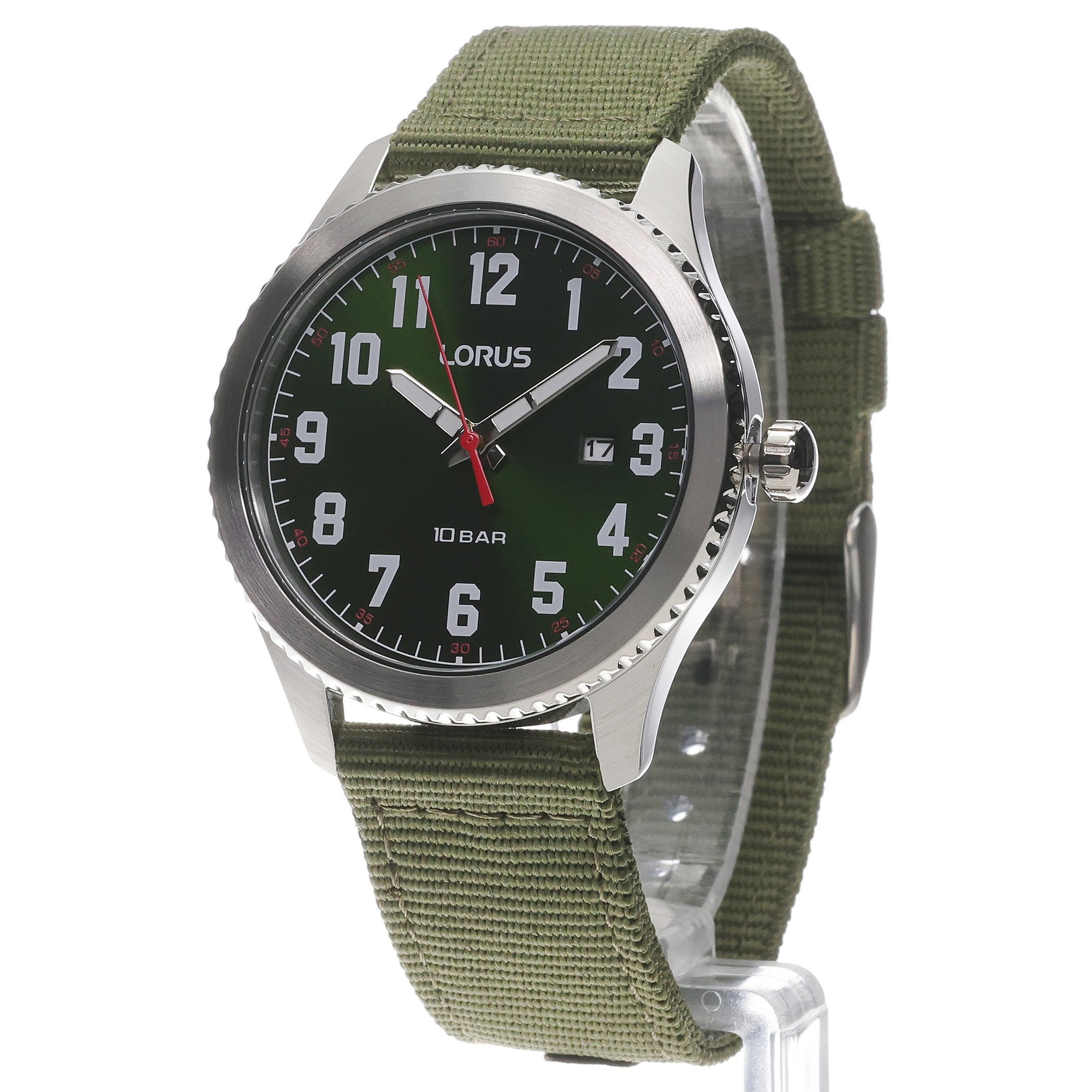 Lorus RH997RX9 Mens Sports Strap Sportowe klasyczny zegarek srebrny - miniatura 2