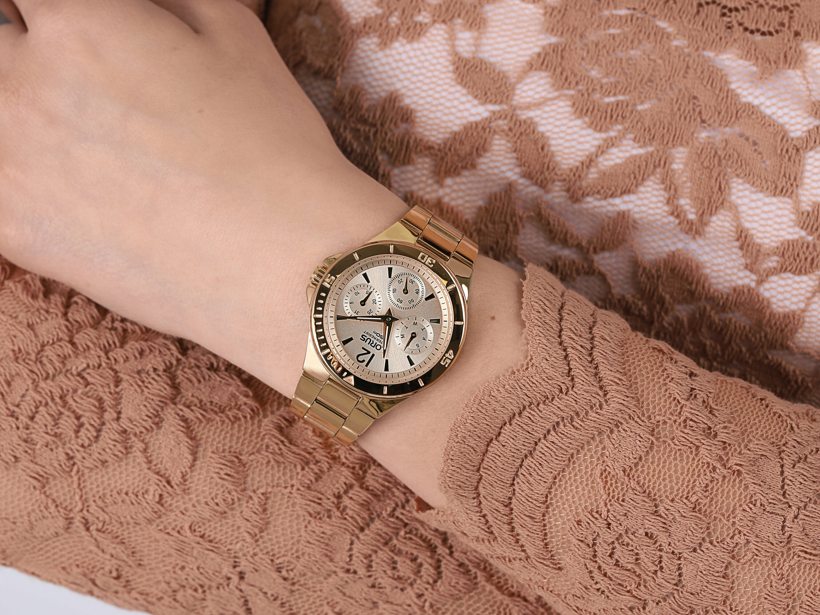 Lorus RP610BX9 Fashion elegancki zegarek złoty - miniatura 4