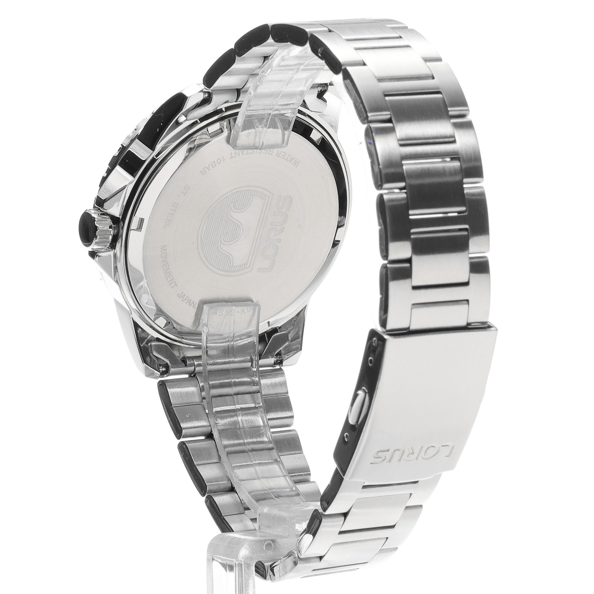 Lorus RX305BX9 zegarek srebrny sportowy Sportowe bransoleta - miniatura 4