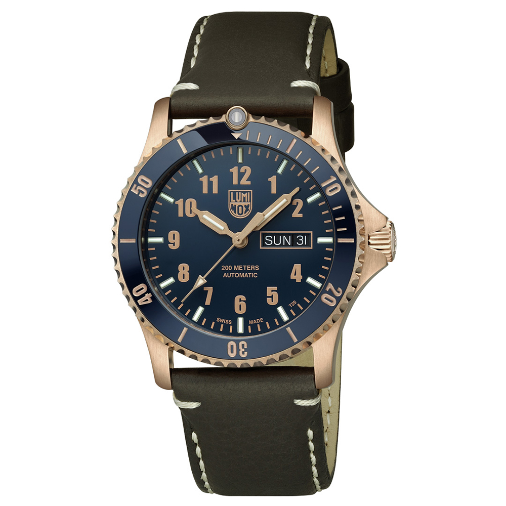Luminox XS0923SET zegarek brązowy klasyczny Sea Series pasek - miniatura 3