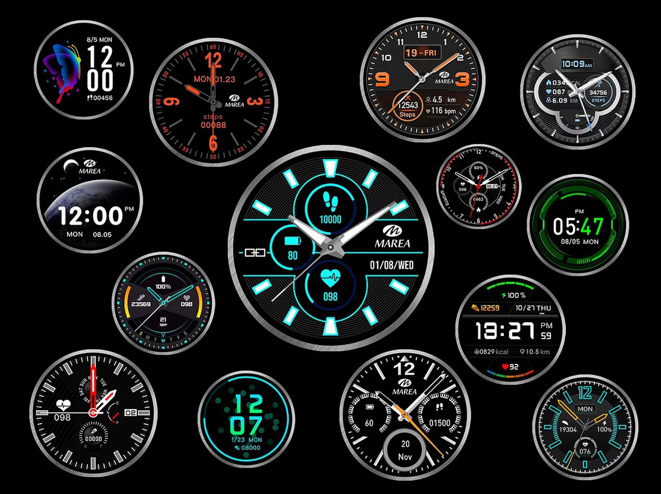 Marea B58003/5 zegarek męski Smartwatch - miniatura 4