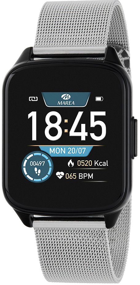 Marea Smartwatch Marea 35mm Czarny Srebrny B59007/4