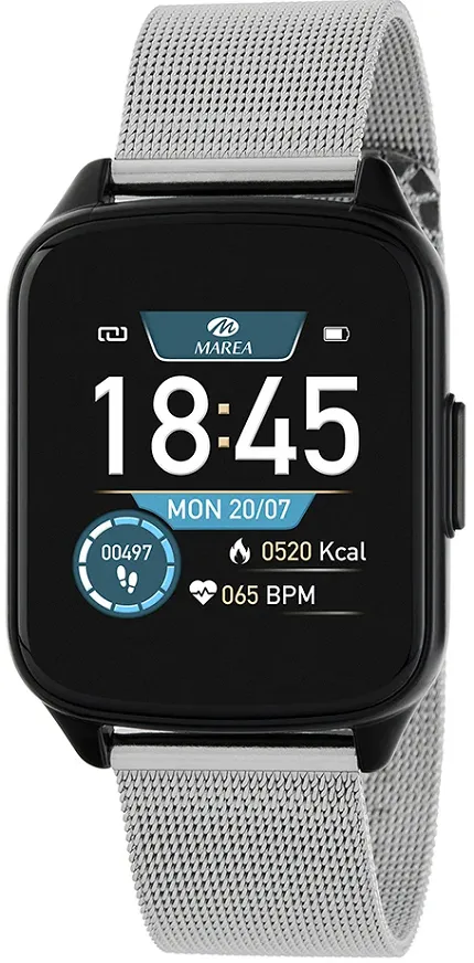 Marea B59007-4 Smartwatch Smartwatch Marea 35mm Czarny Srebrny - zdjęcie 1