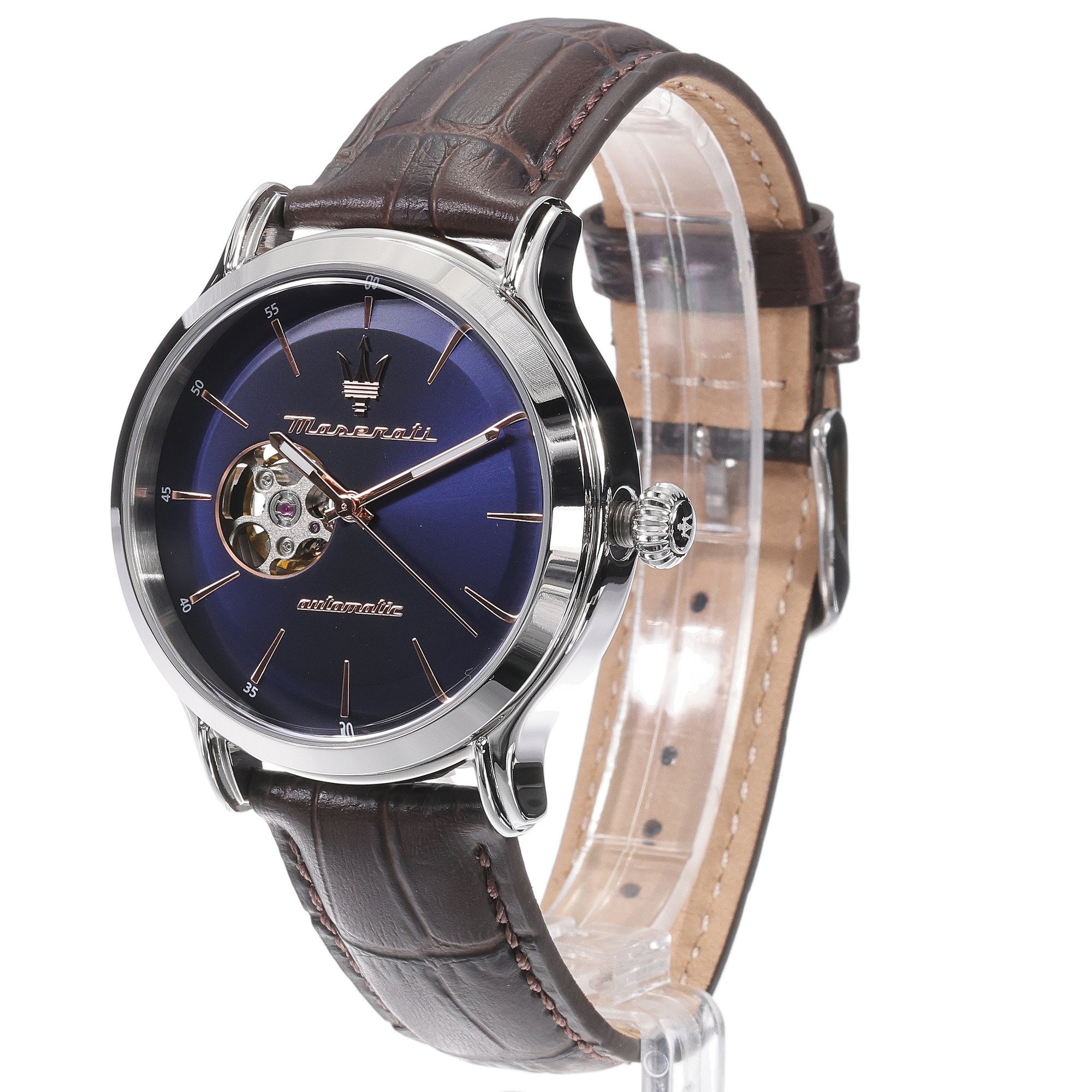 Maserati R8821118010 Epoca Epoca Open Heart Automatic zegarek męski elegancki mineralne - miniatura 2