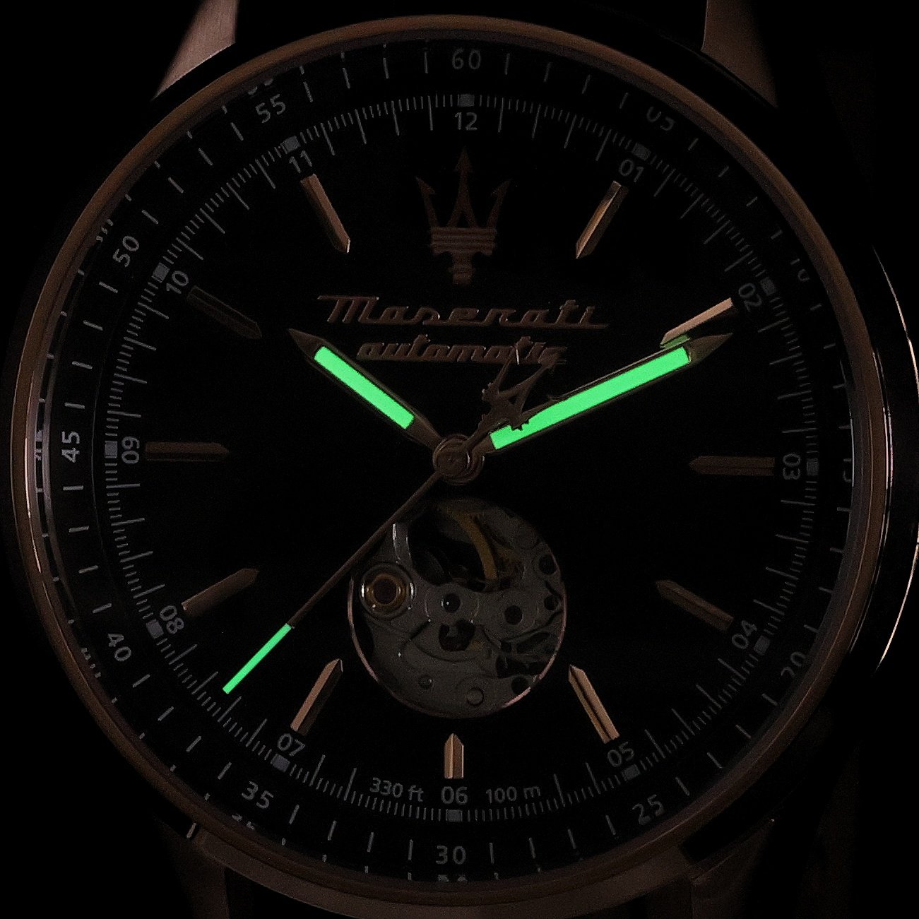 Maserati R8821124001 Sorpasso Sorpasso Open Heart Automatic zegarek męski klasyczny szafirowe - miniatura 5